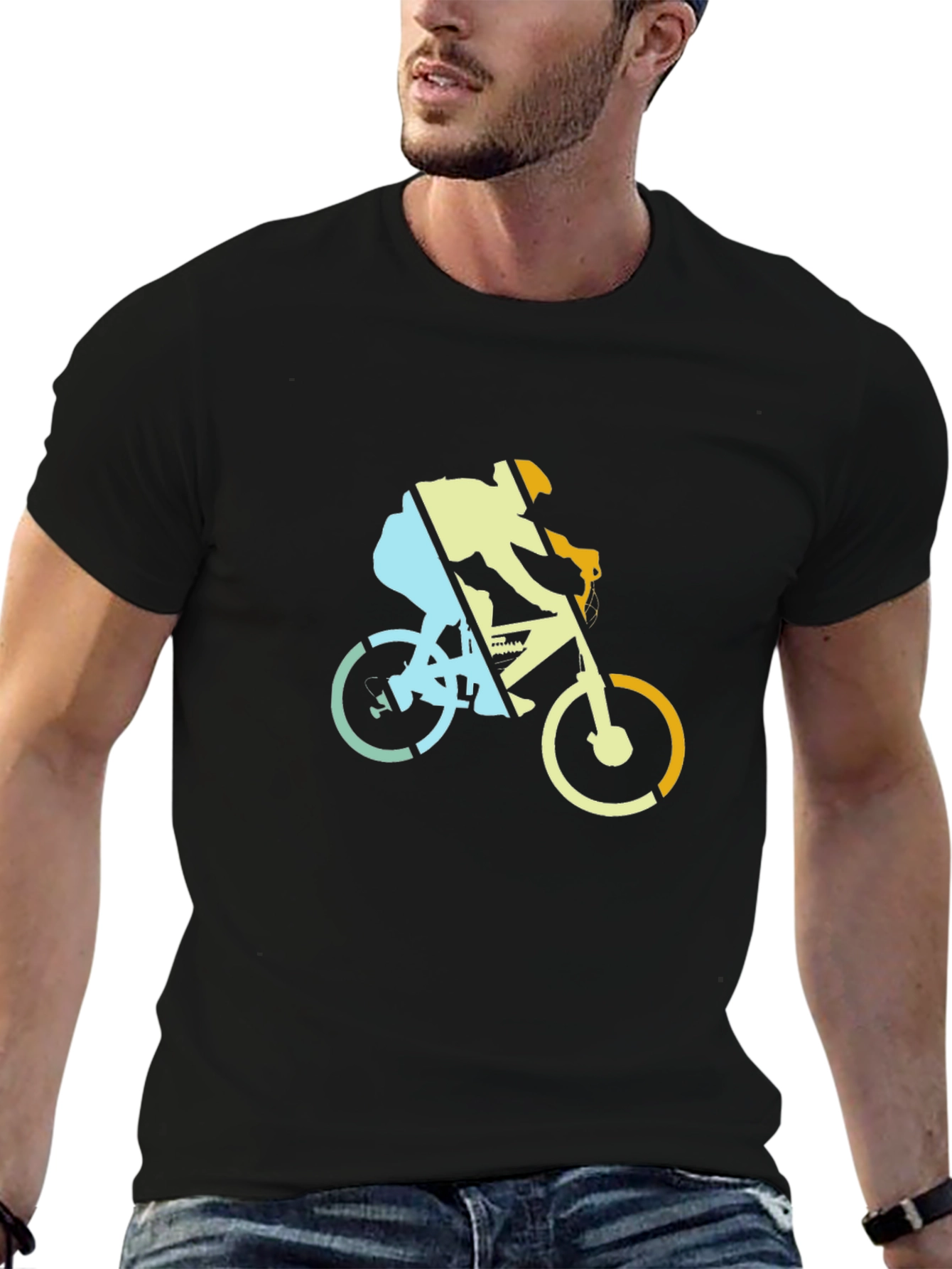 Cycling Graphic T-Shirt - Sporty Style