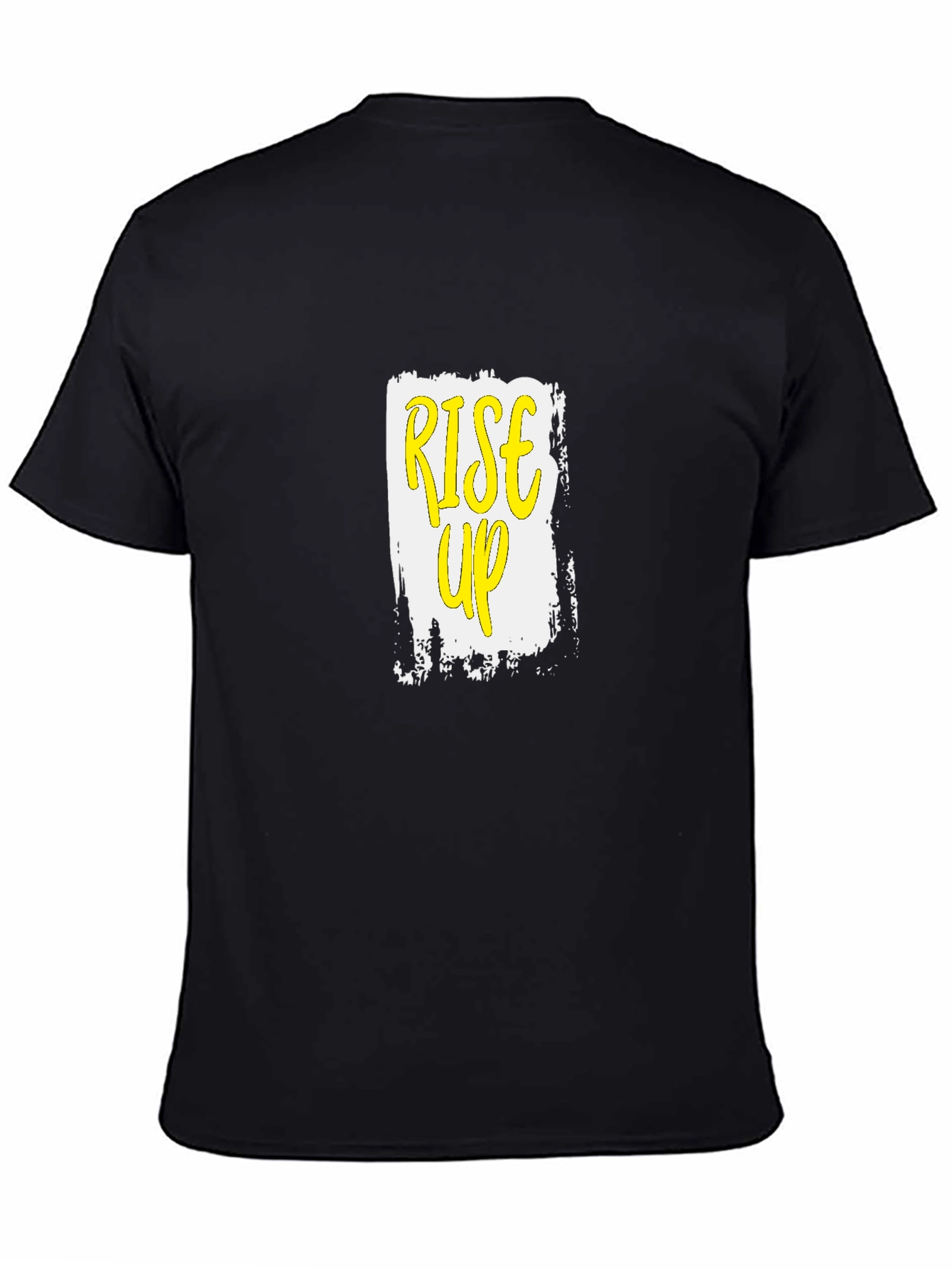 Rise Up Graphic Tee - Mens Black Cotton T-Shirt