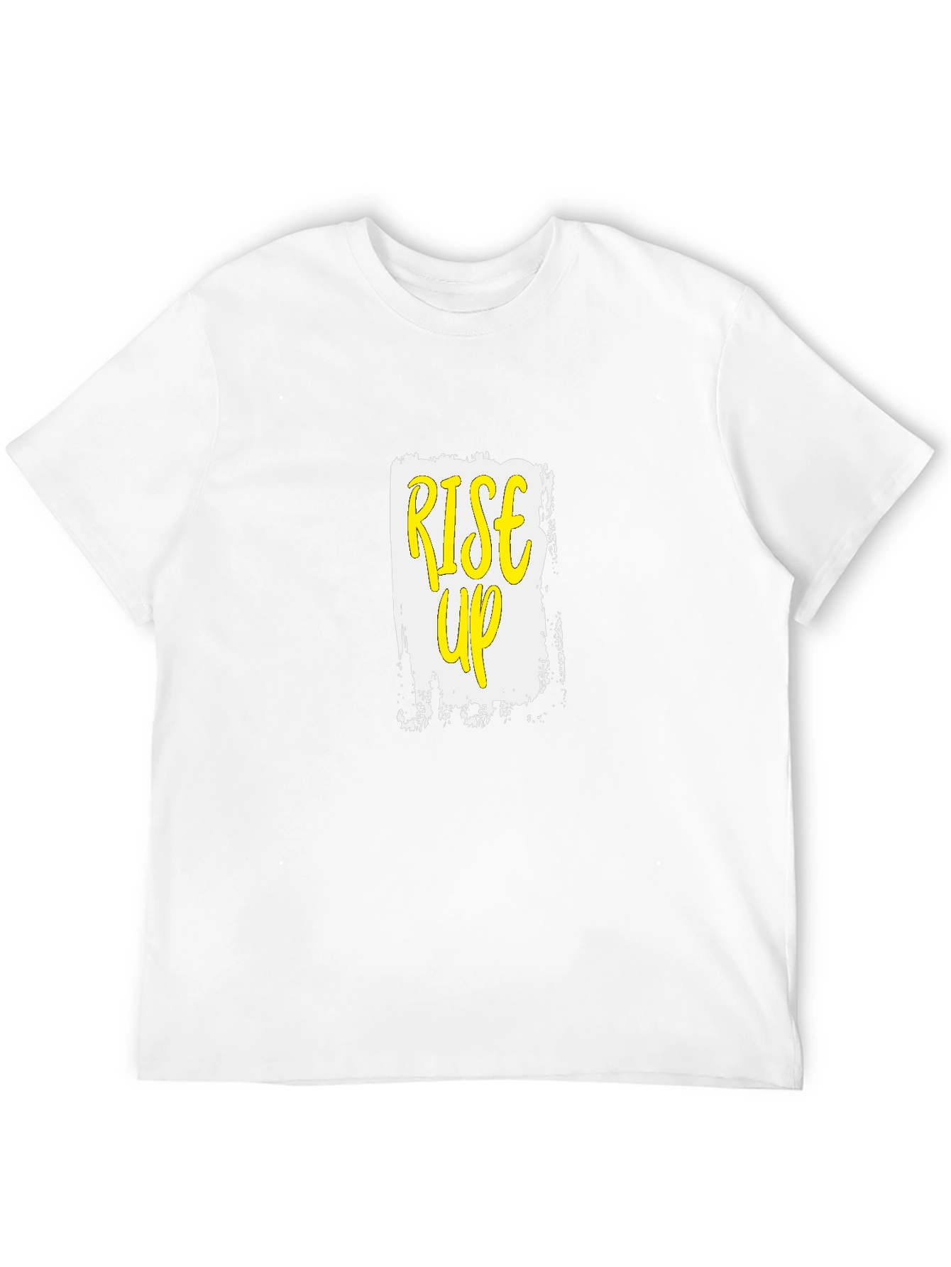 Rise Up Graphic Tee - Mens Black Cotton T-Shirt