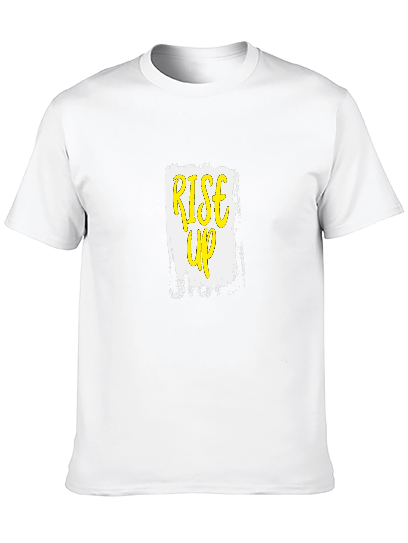 Rise Up Graphic Tee - Mens Black Cotton T-Shirt