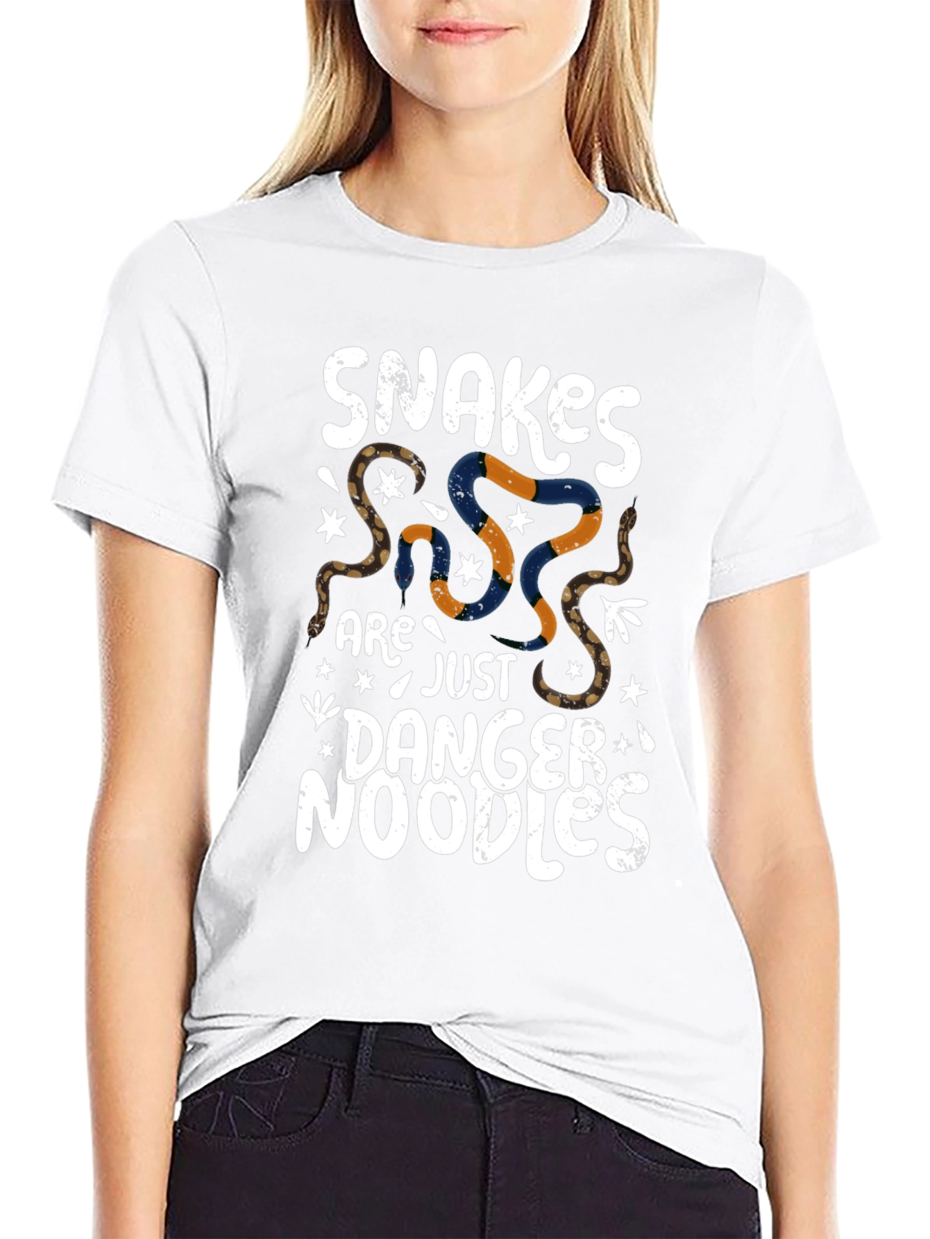 Snakes Are Just Danger Noodles Graphic Tee