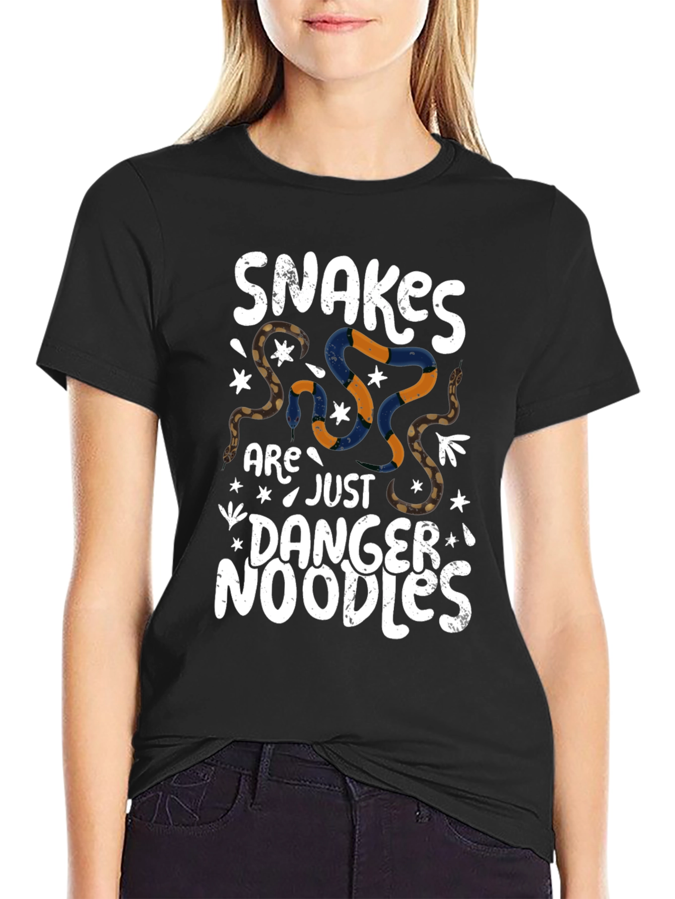 Snakes Are Just Danger Noodles Graphic Tee