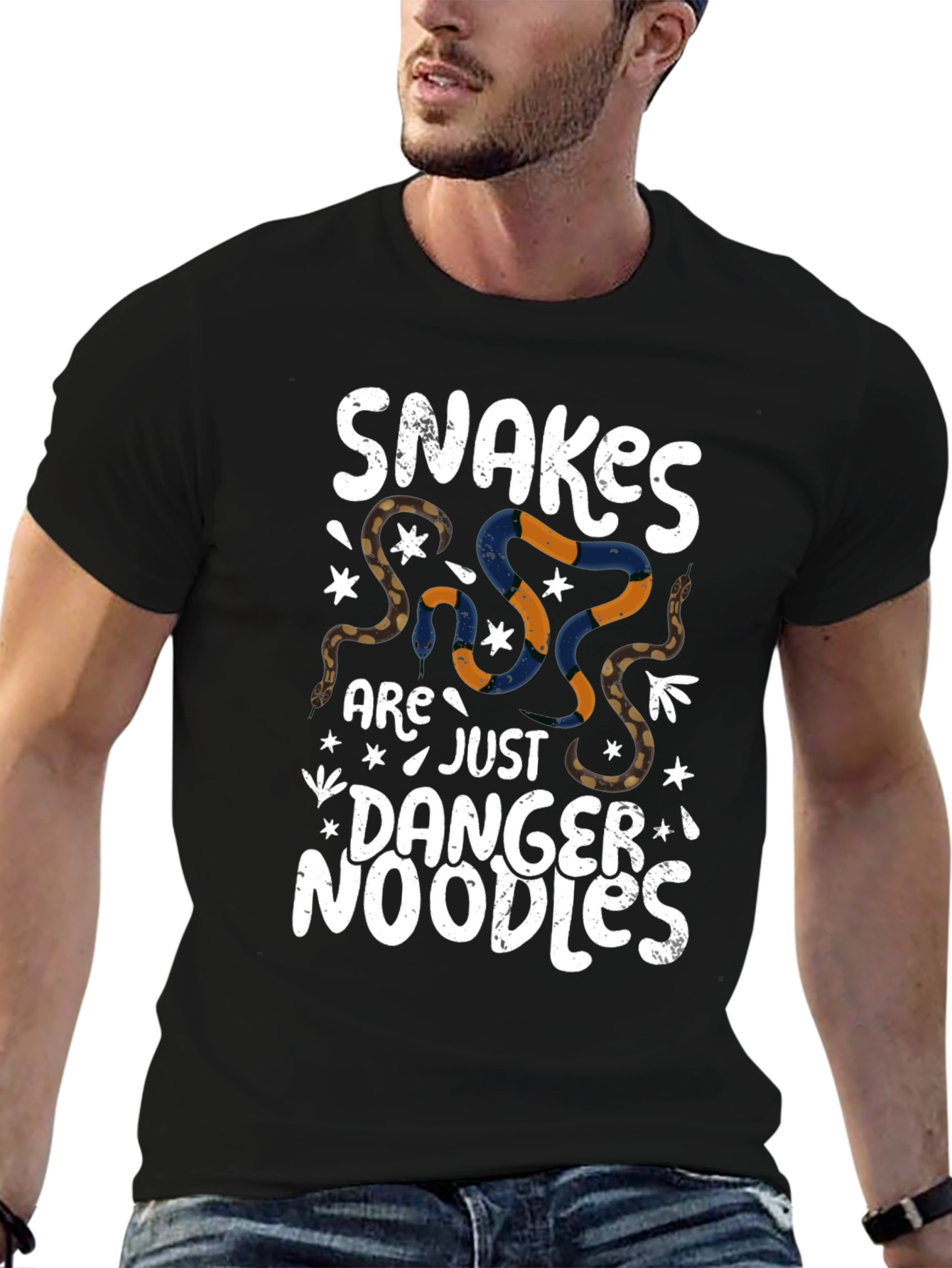 Snakes Are Just Danger Noodles Graphic Tee