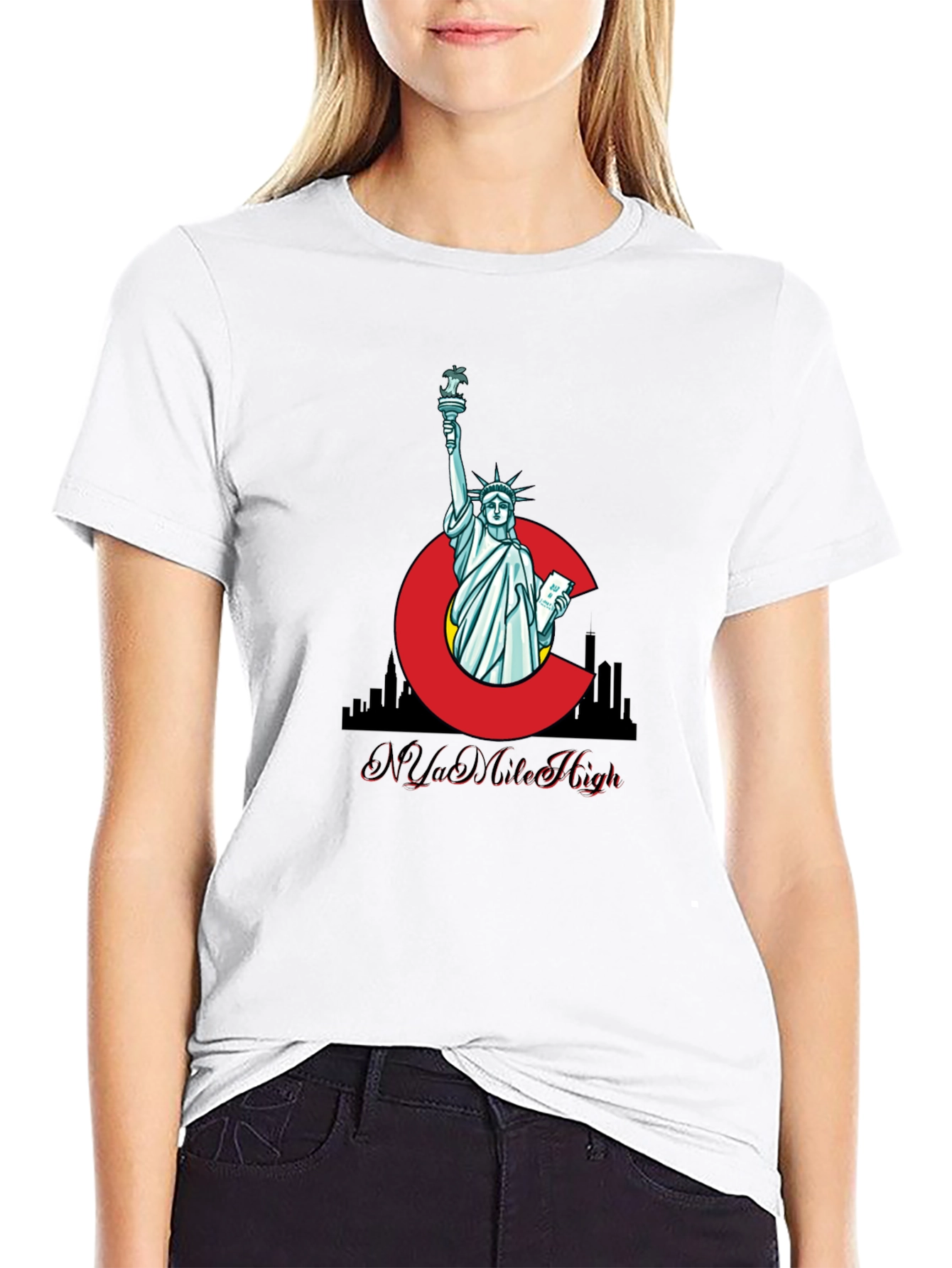 Statue of Liberty C Graphic T-Shirt