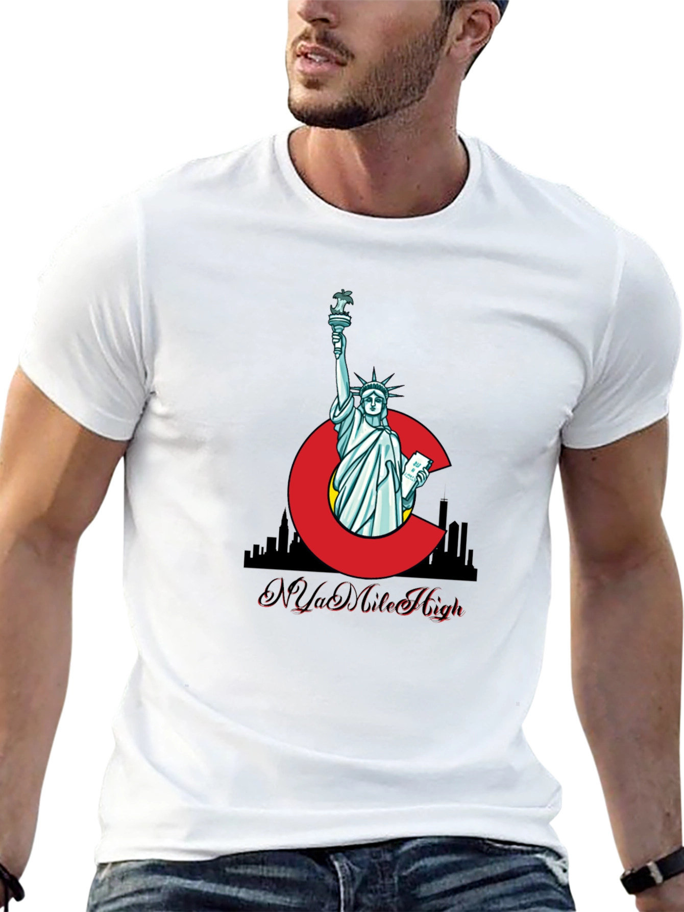 Statue of Liberty C Graphic T-Shirt