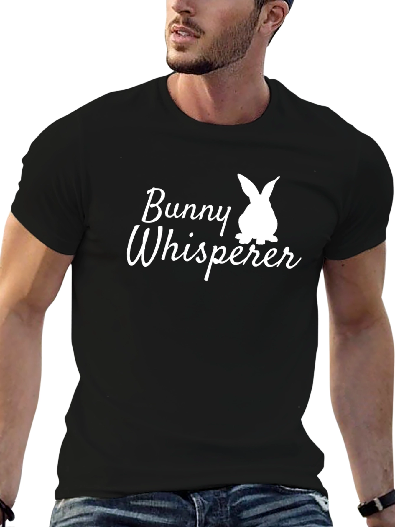 Bunny Whisperer Graphic Tee - Easter Rabbit Shirt