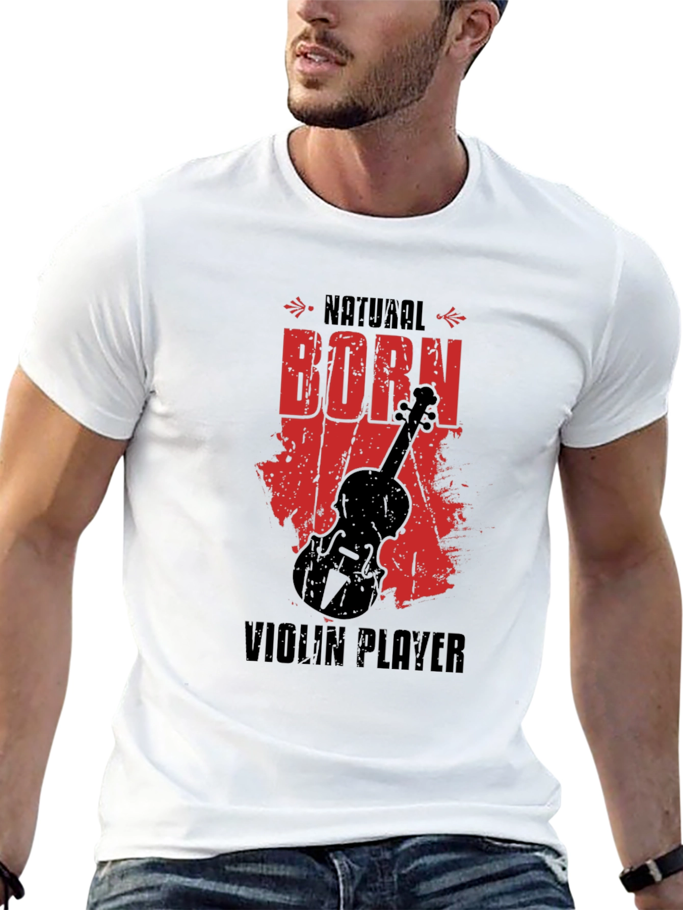 Natural Born Violin Player Graphic T-Shirt