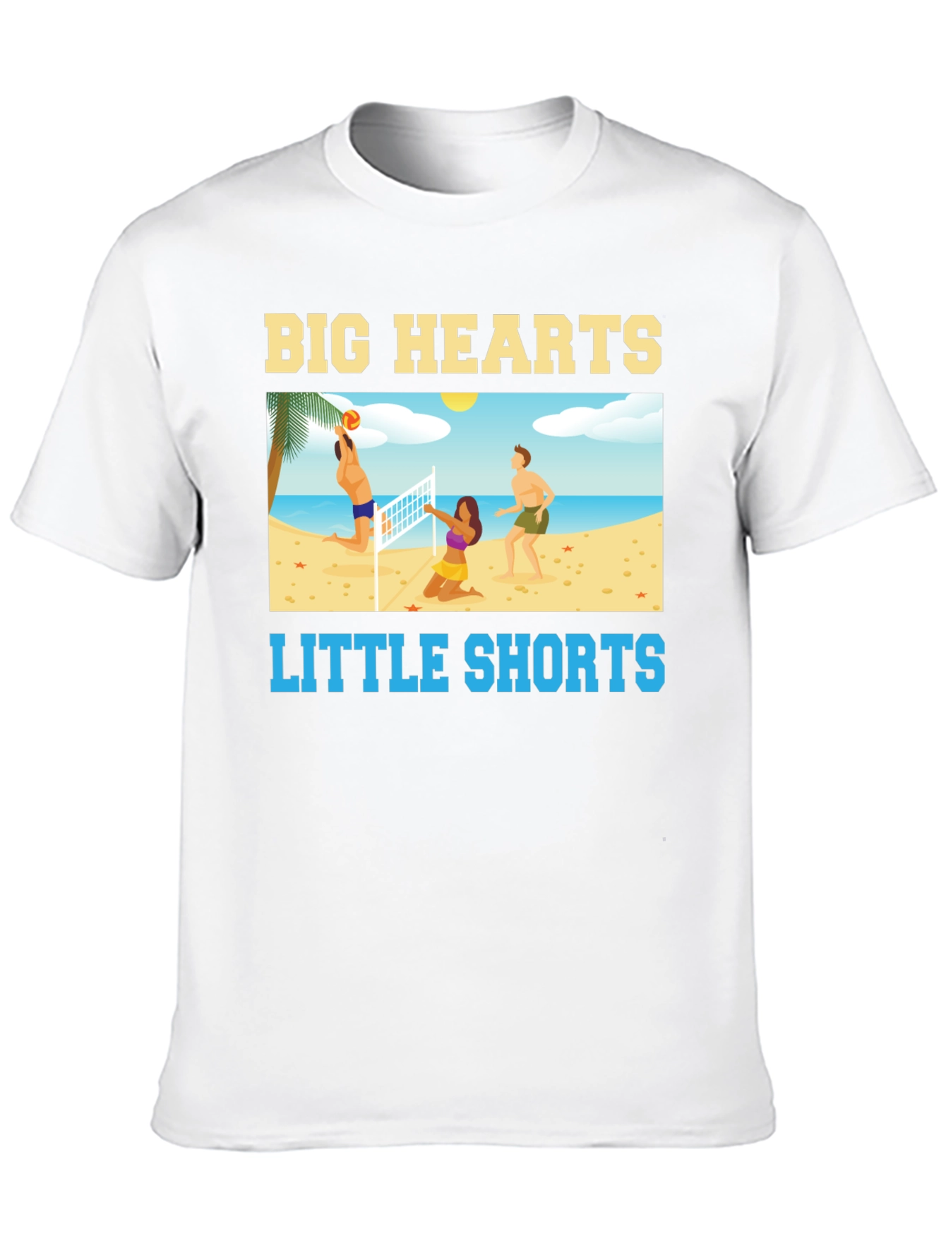 Big Hearts Little Shorts Black T-Shirt