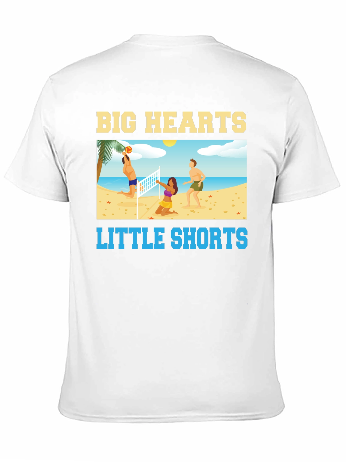 Big Hearts Little Shorts Black T-Shirt