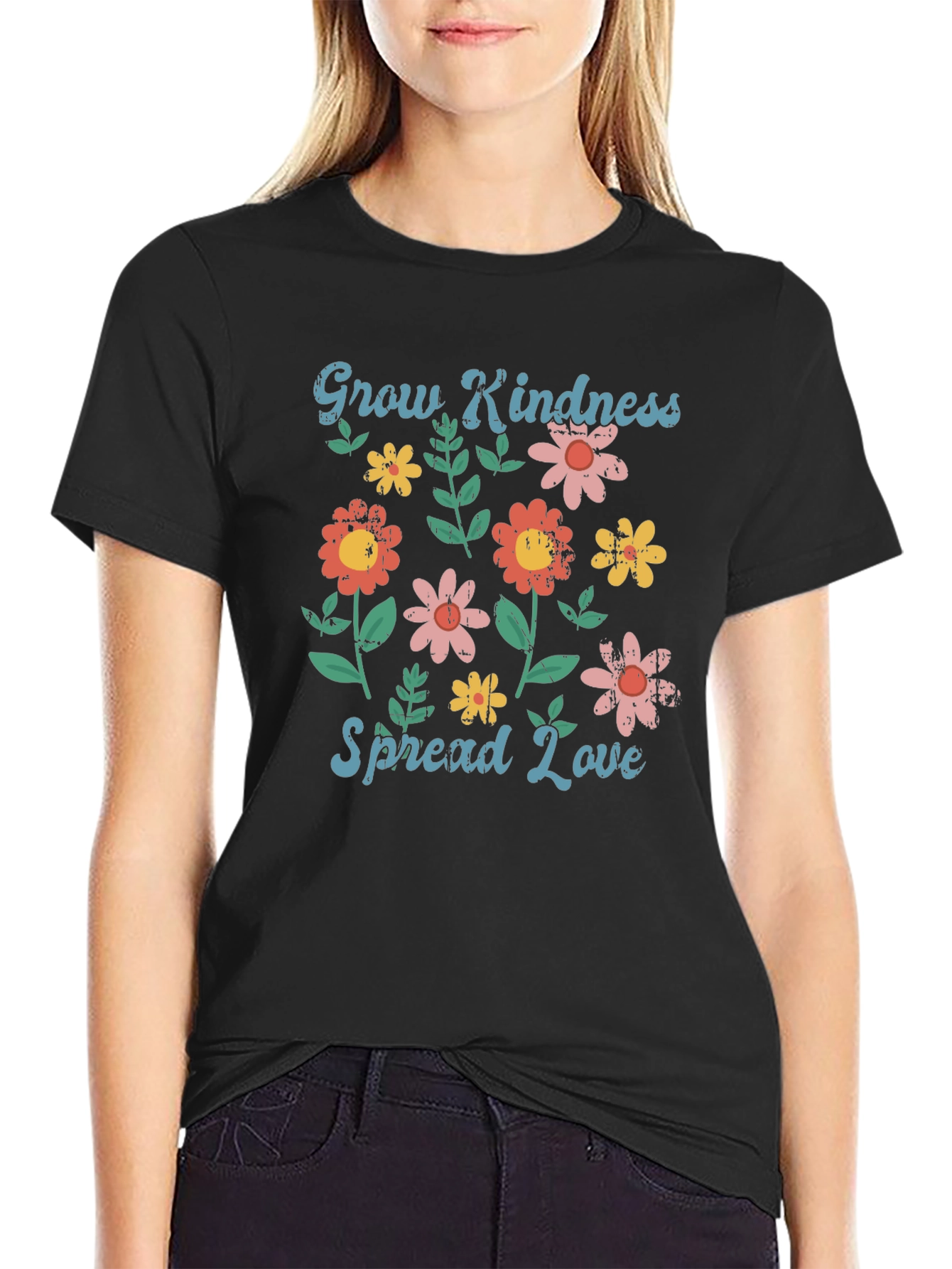 Grow Kindness Spread Love Graphic T-Shirt