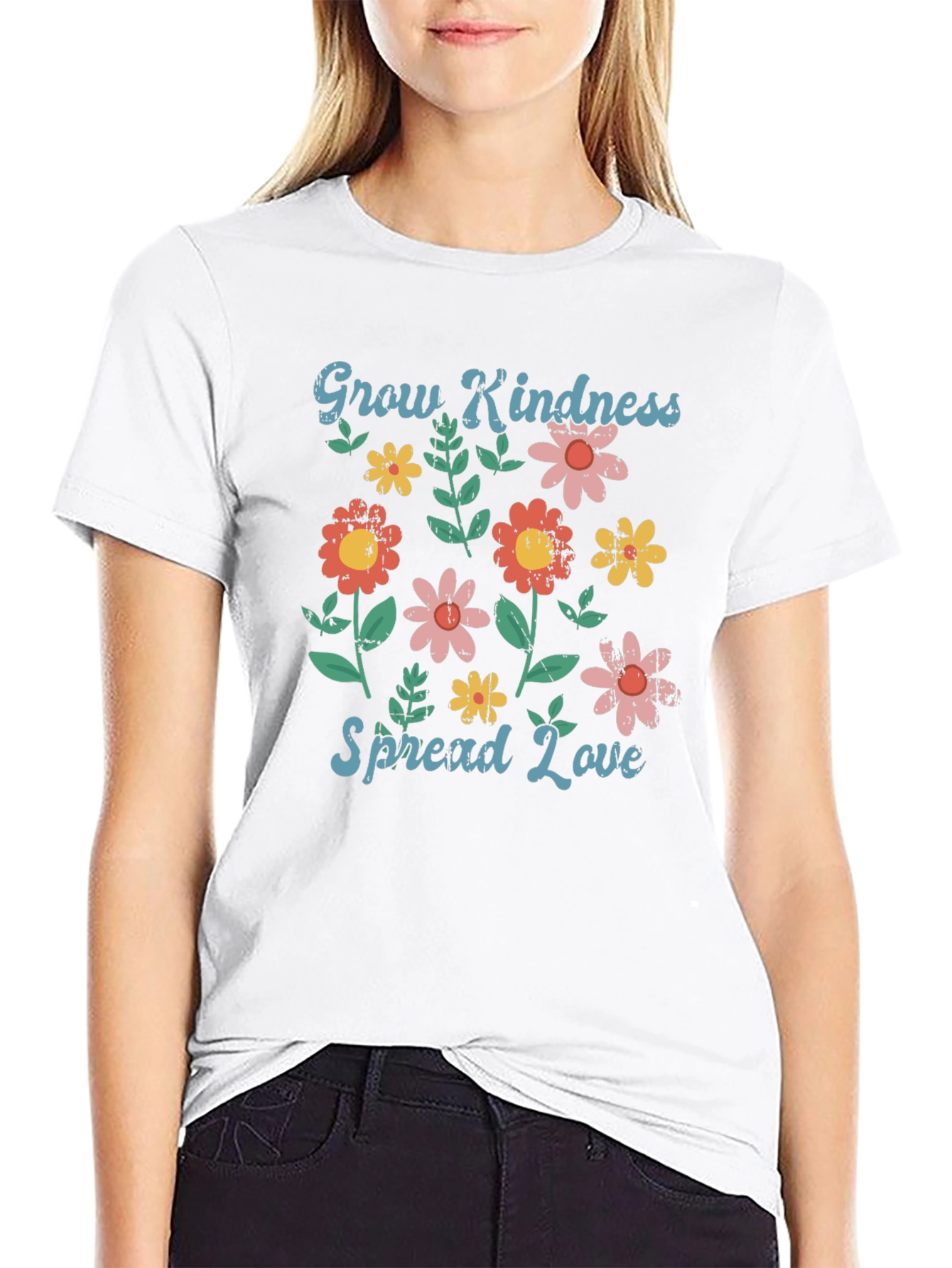 Grow Kindness Spread Love Graphic T-Shirt
