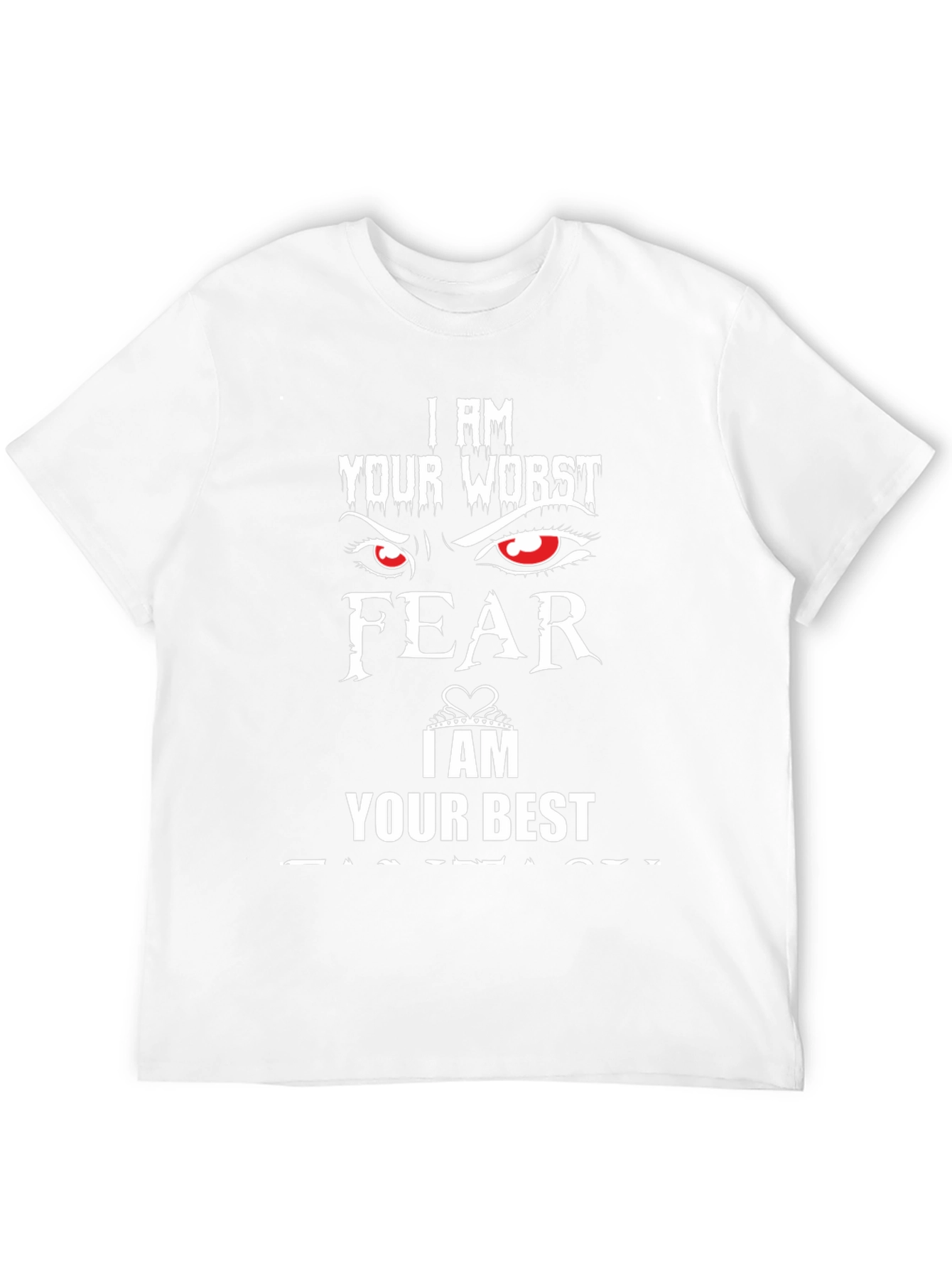 Worst Fear Best Fantasy Black Graphic T-Shirt