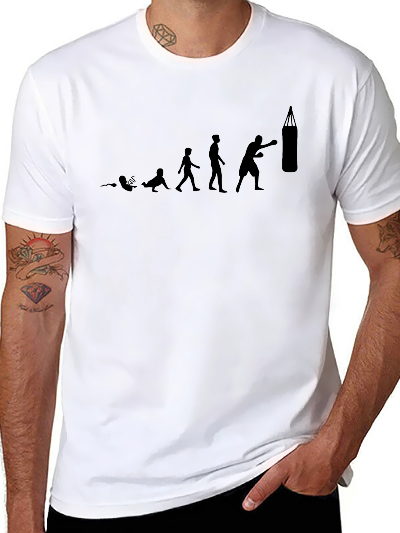 Evolution of a Boxer T-Shirt - Black