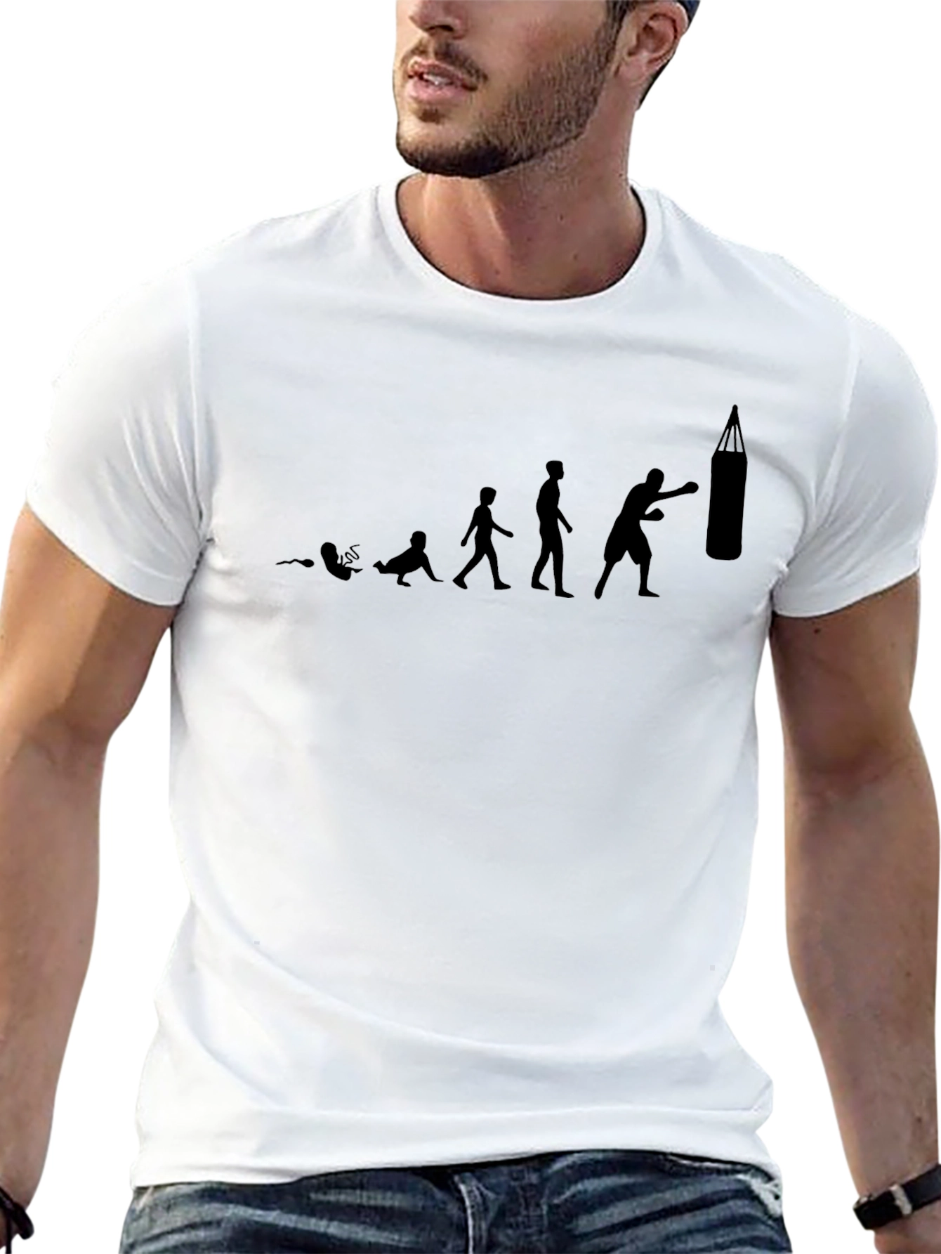 Evolution of a Boxer T-Shirt - Black