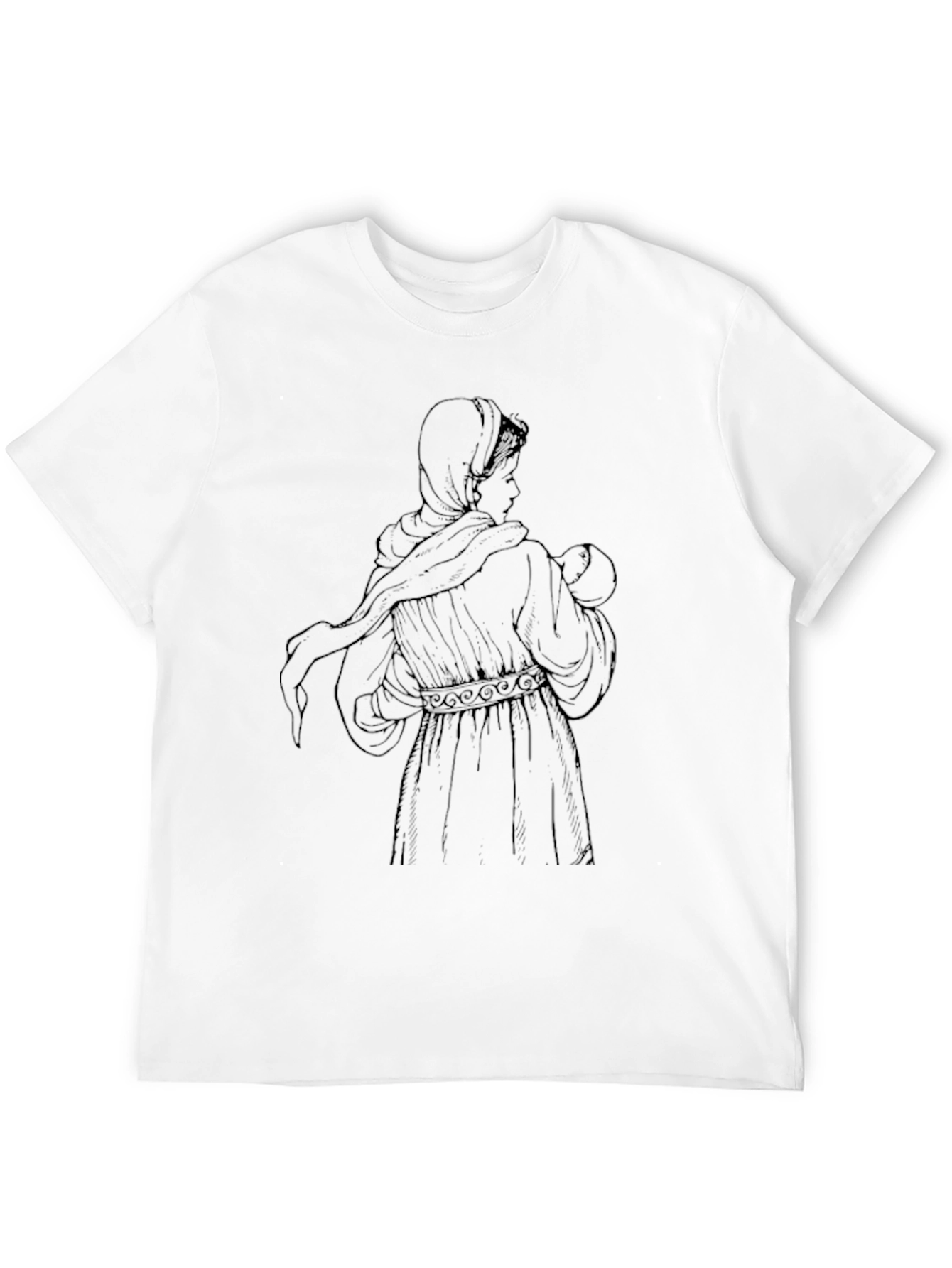 Madonna and Child Black T-Shirt
