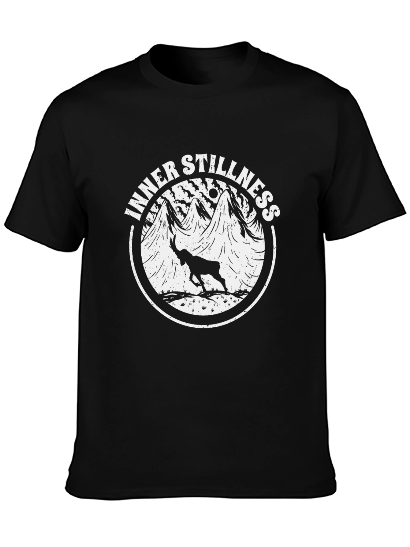 Inner Stillness Graphic Tee - Mountain Goat Design