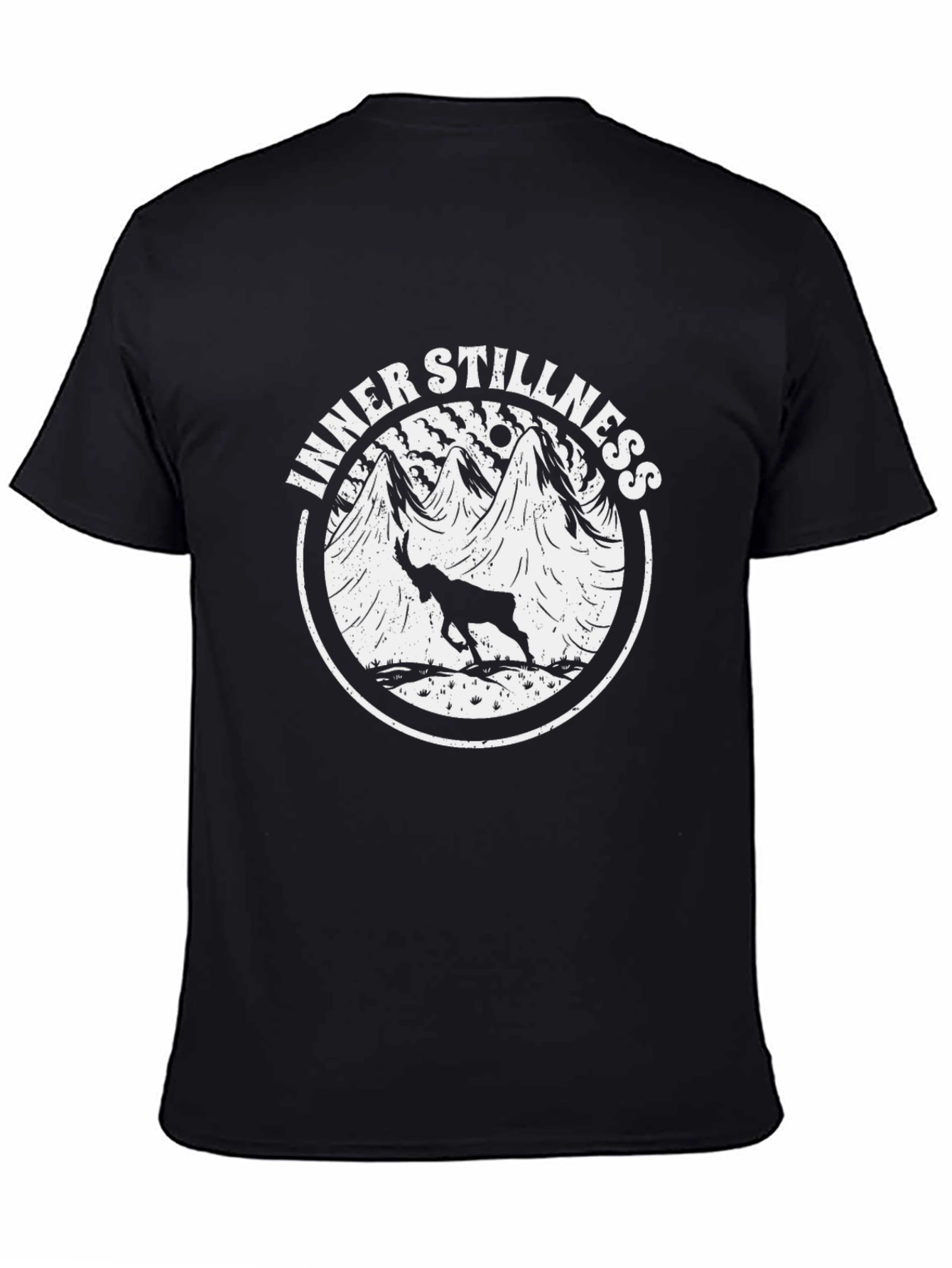 Inner Stillness Graphic Tee - Mountain Goat Design