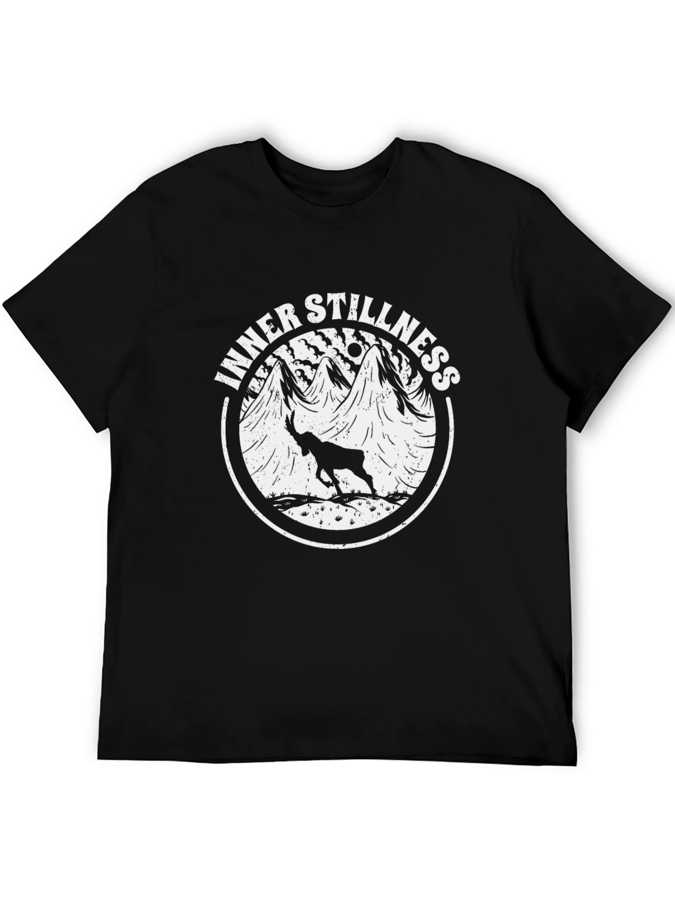 Inner Stillness Graphic Tee - Mountain Goat Design