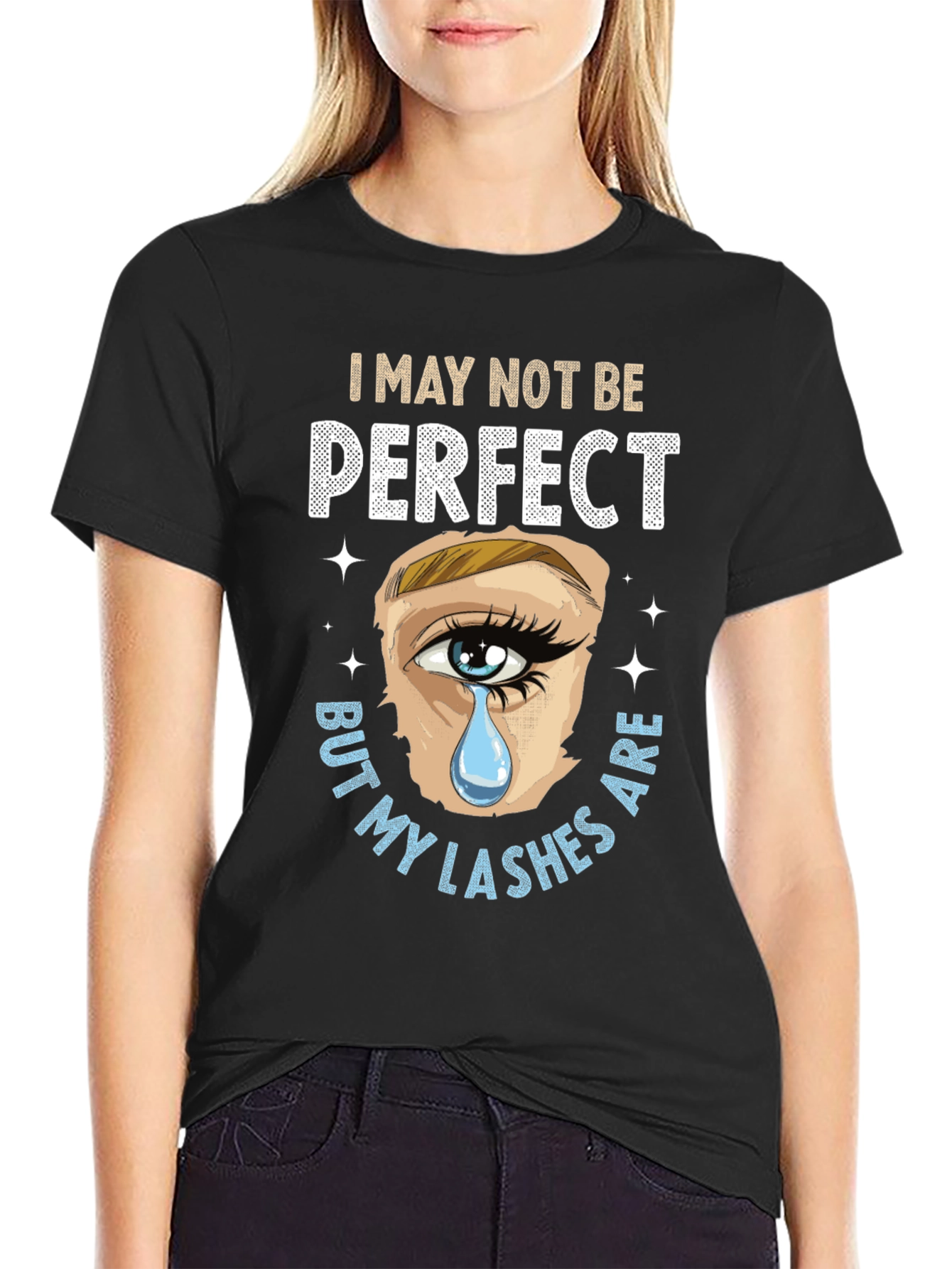Perfect Lashes T-Shirt - Black