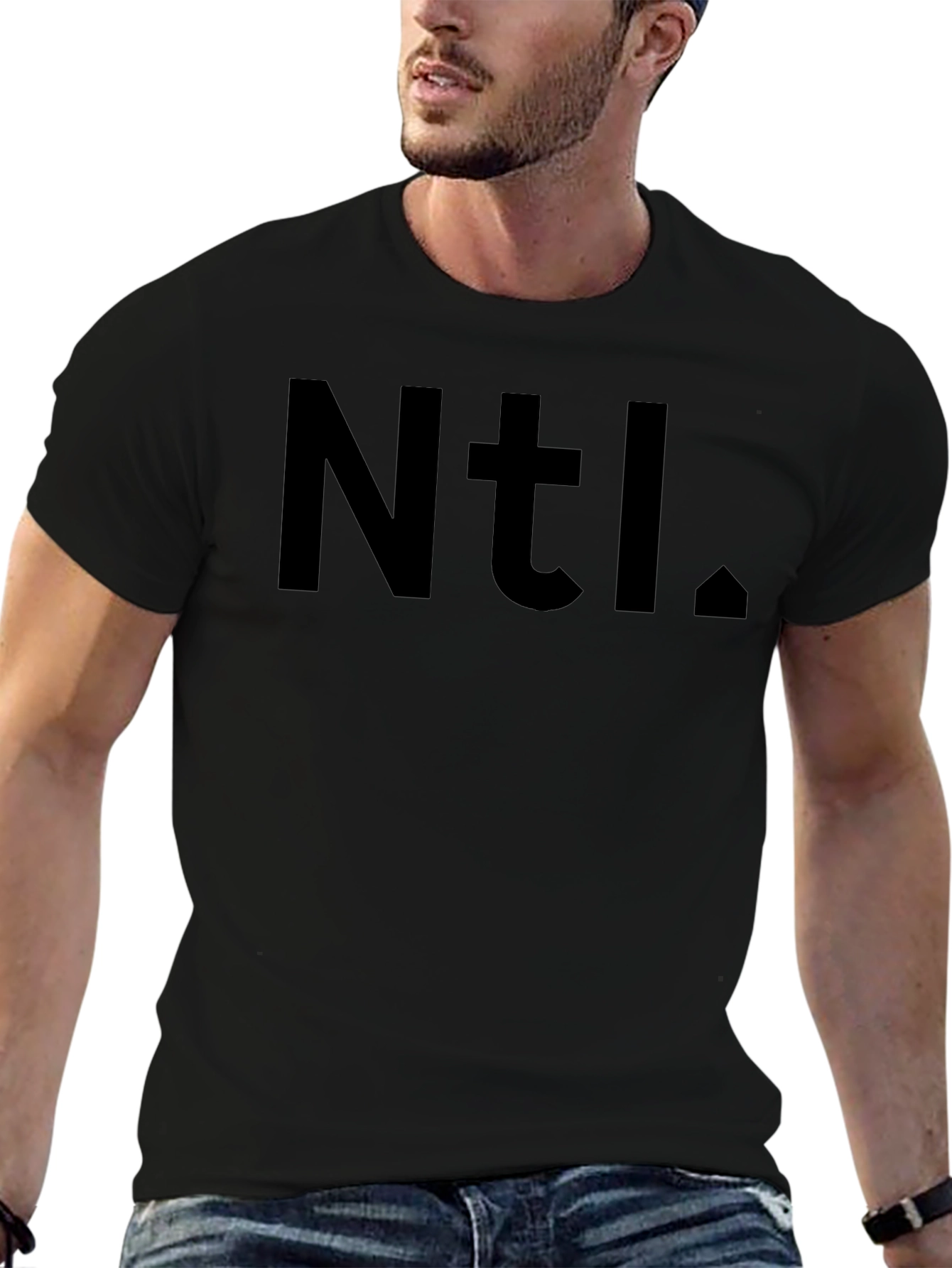 Ntl. Graphic Tee - Casual Black T-Shirt