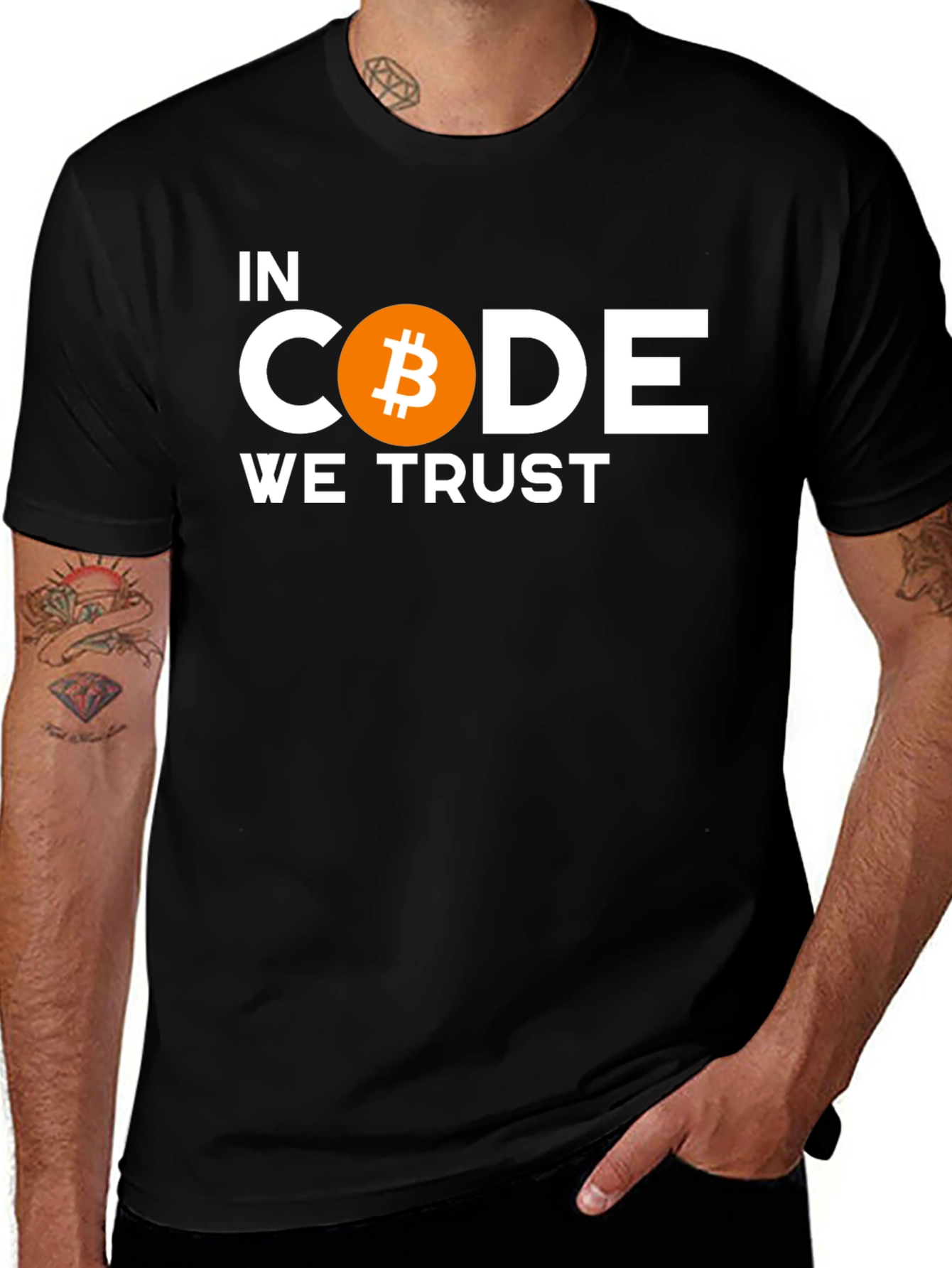 Bitcoin T-Shirt - In Code We Trust