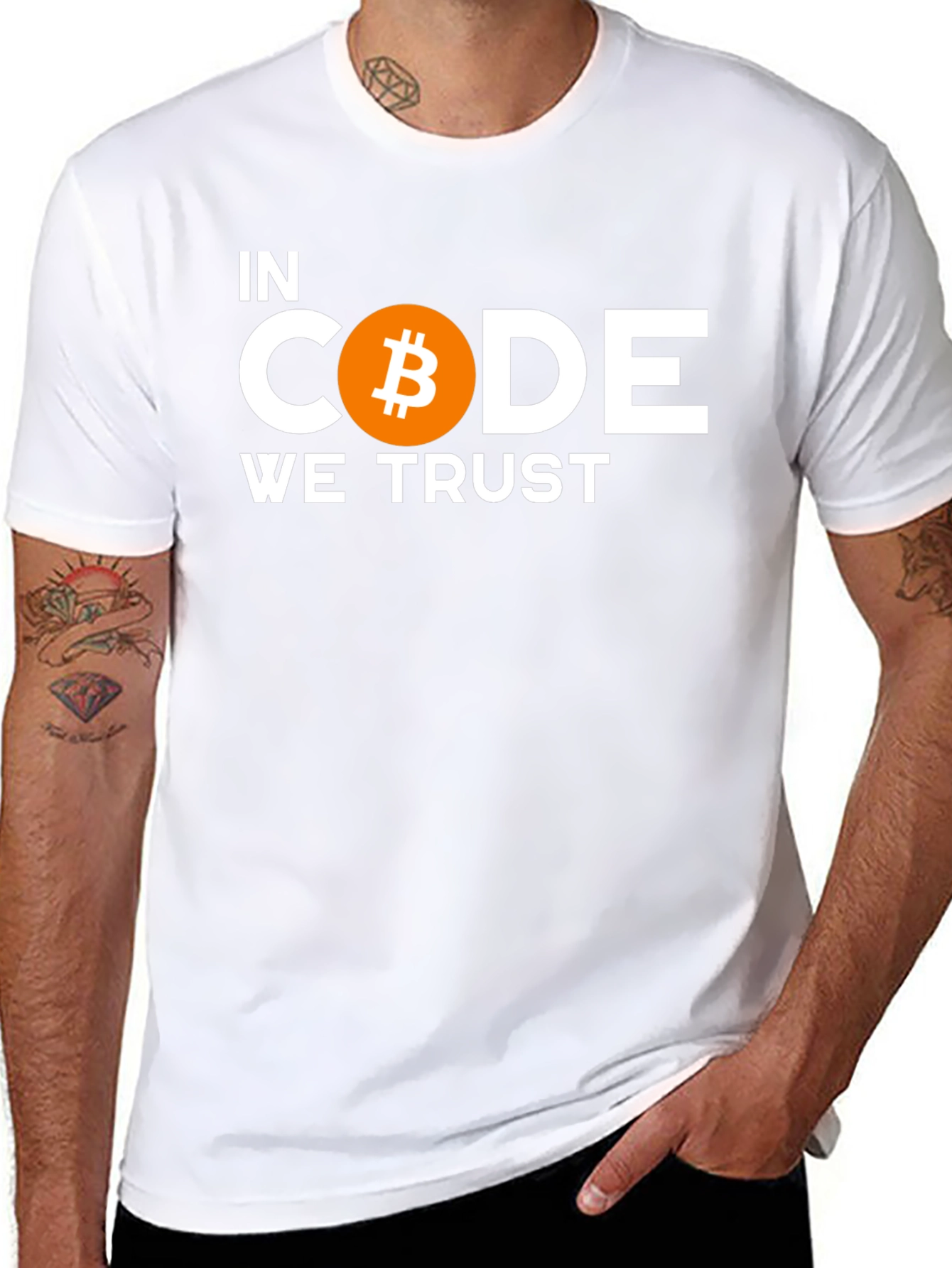 Bitcoin T-Shirt - In Code We Trust