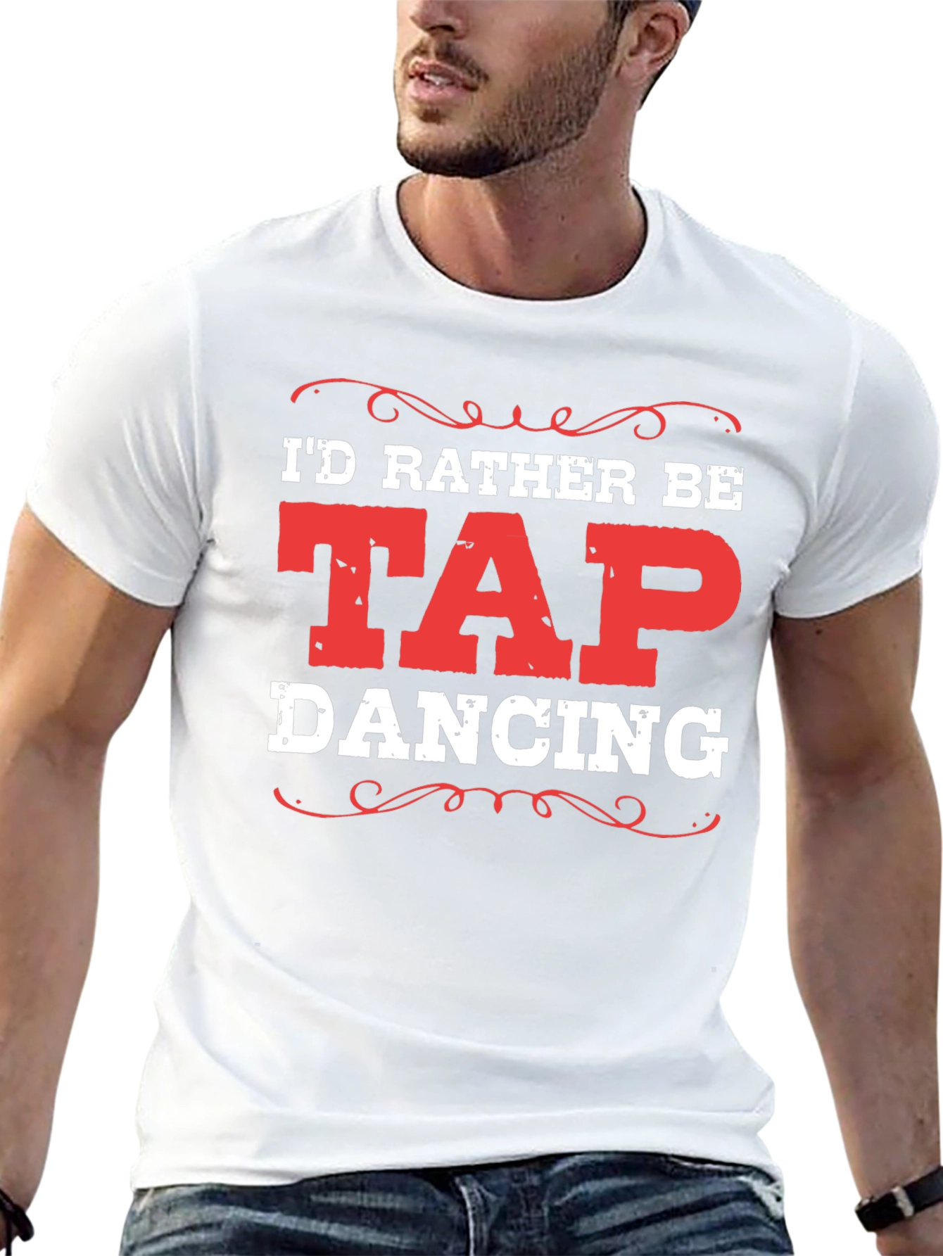 Id Rather Be Tap Dancing Black T-Shirt