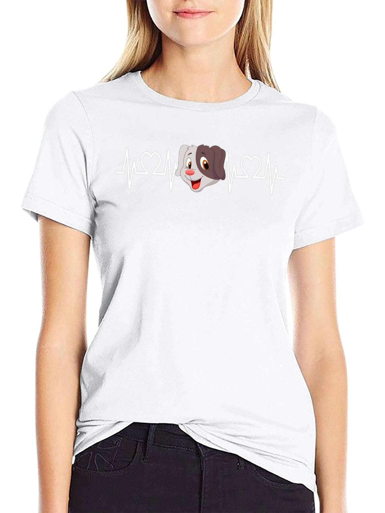 Dog Lover Heartbeat T-Shirt