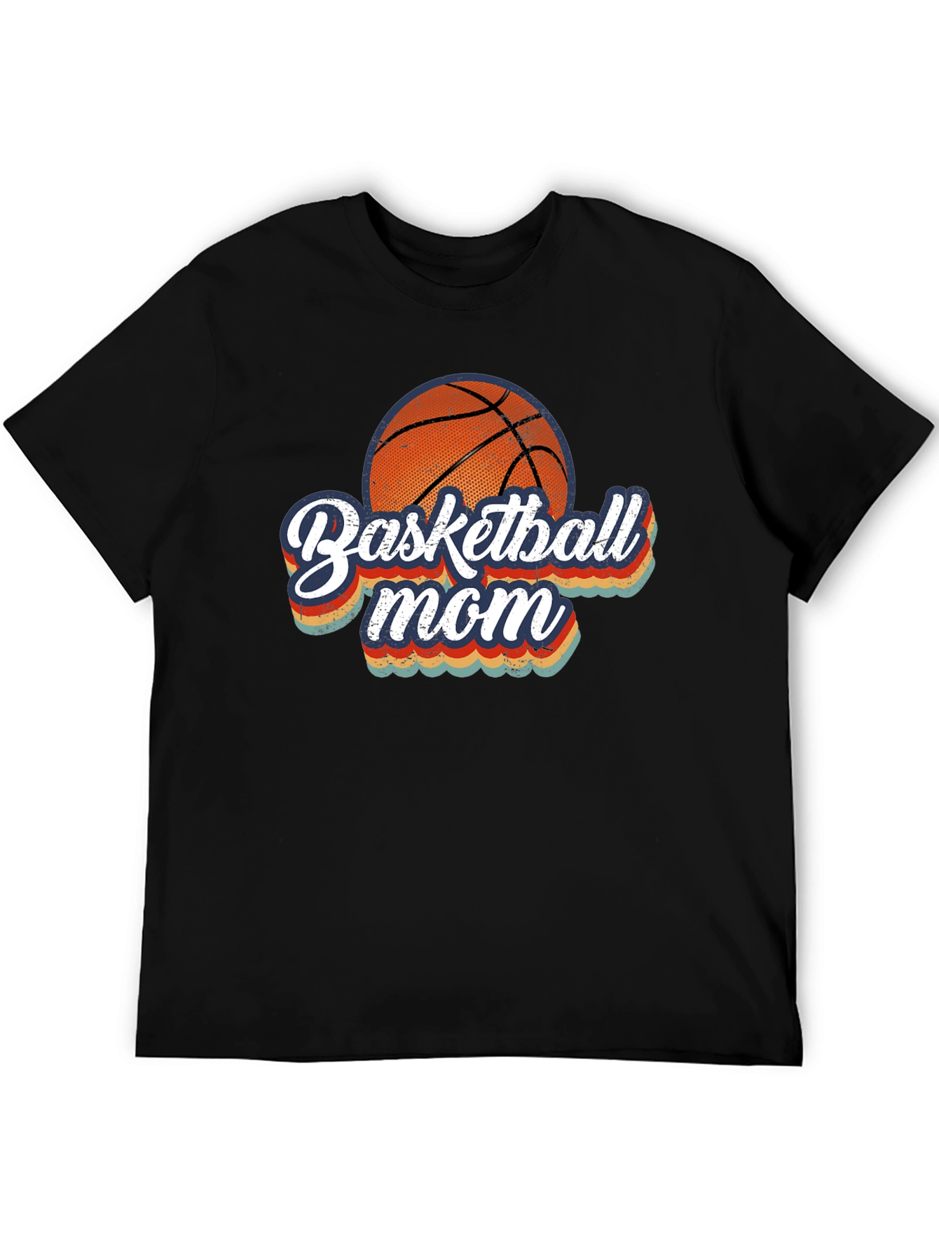 Basketball Mom Graphic T-Shirt - Black