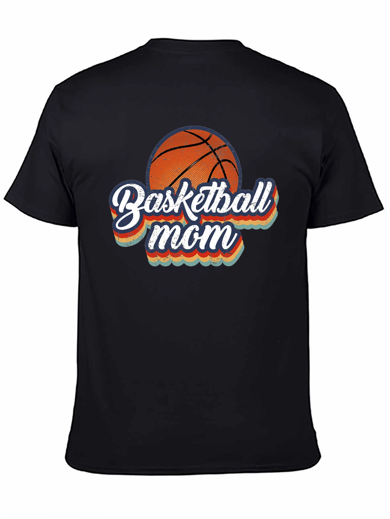 Basketball Mom Graphic T-Shirt - Black