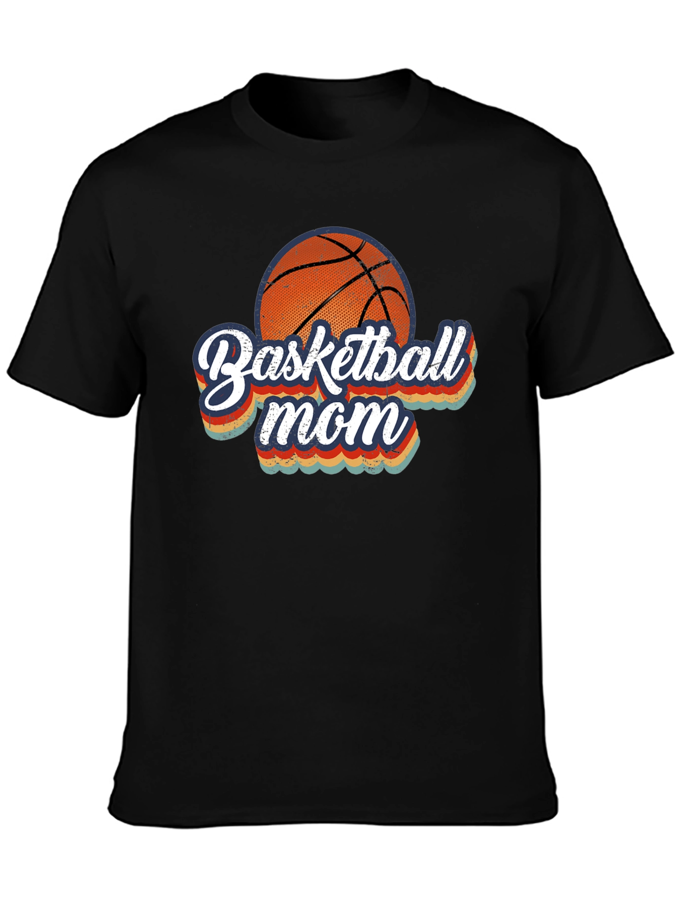 Basketball Mom Graphic T-Shirt - Black