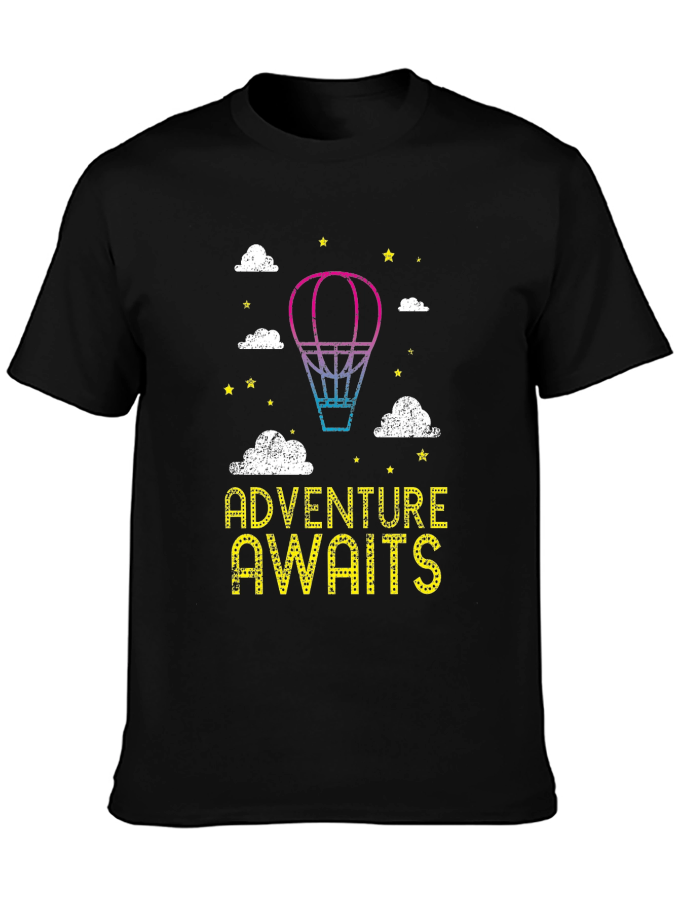 Adventure Awaits Hot Air Balloon Graphic Tee