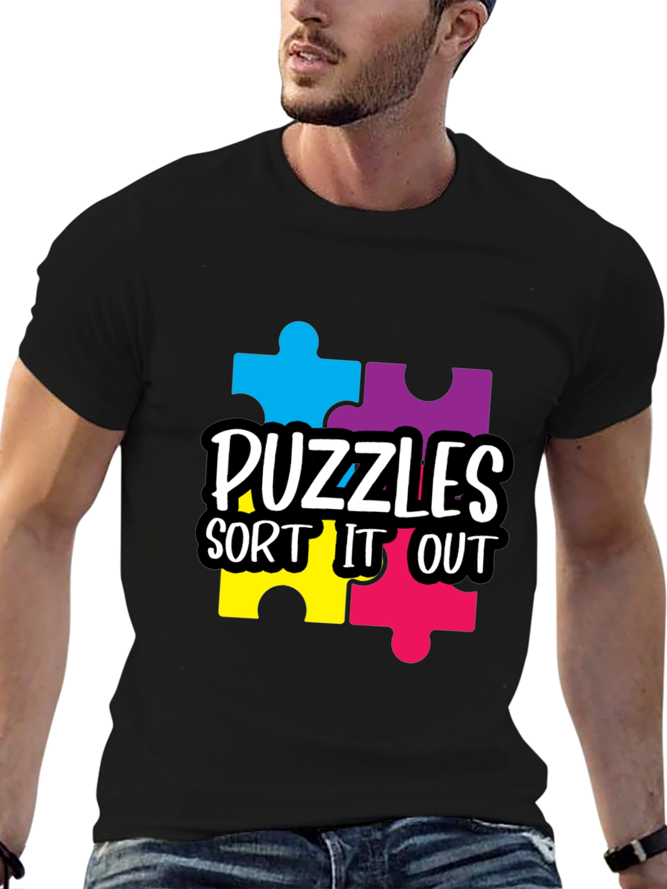 Autism Awareness Puzzles T-Shirt