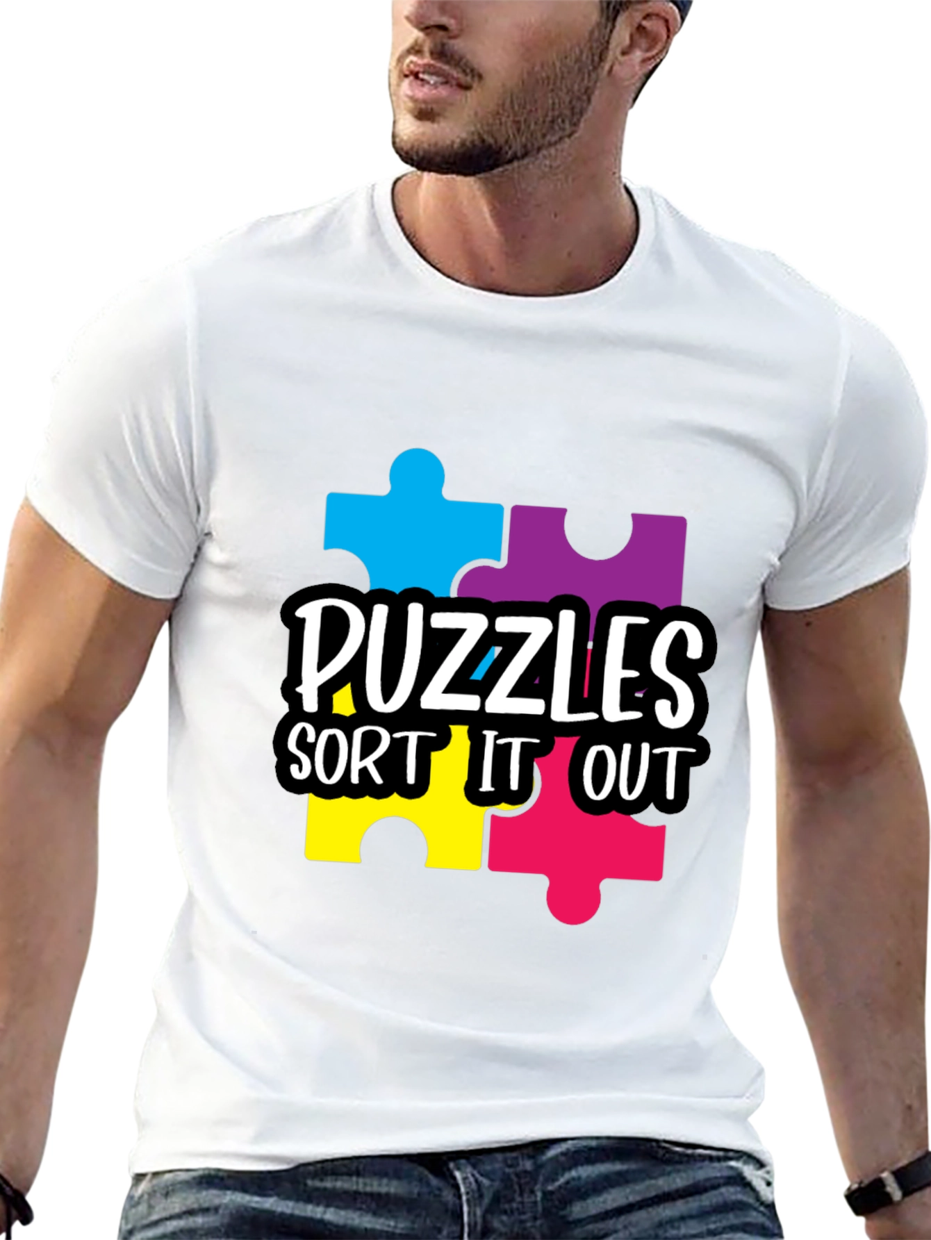 Autism Awareness Puzzles T-Shirt