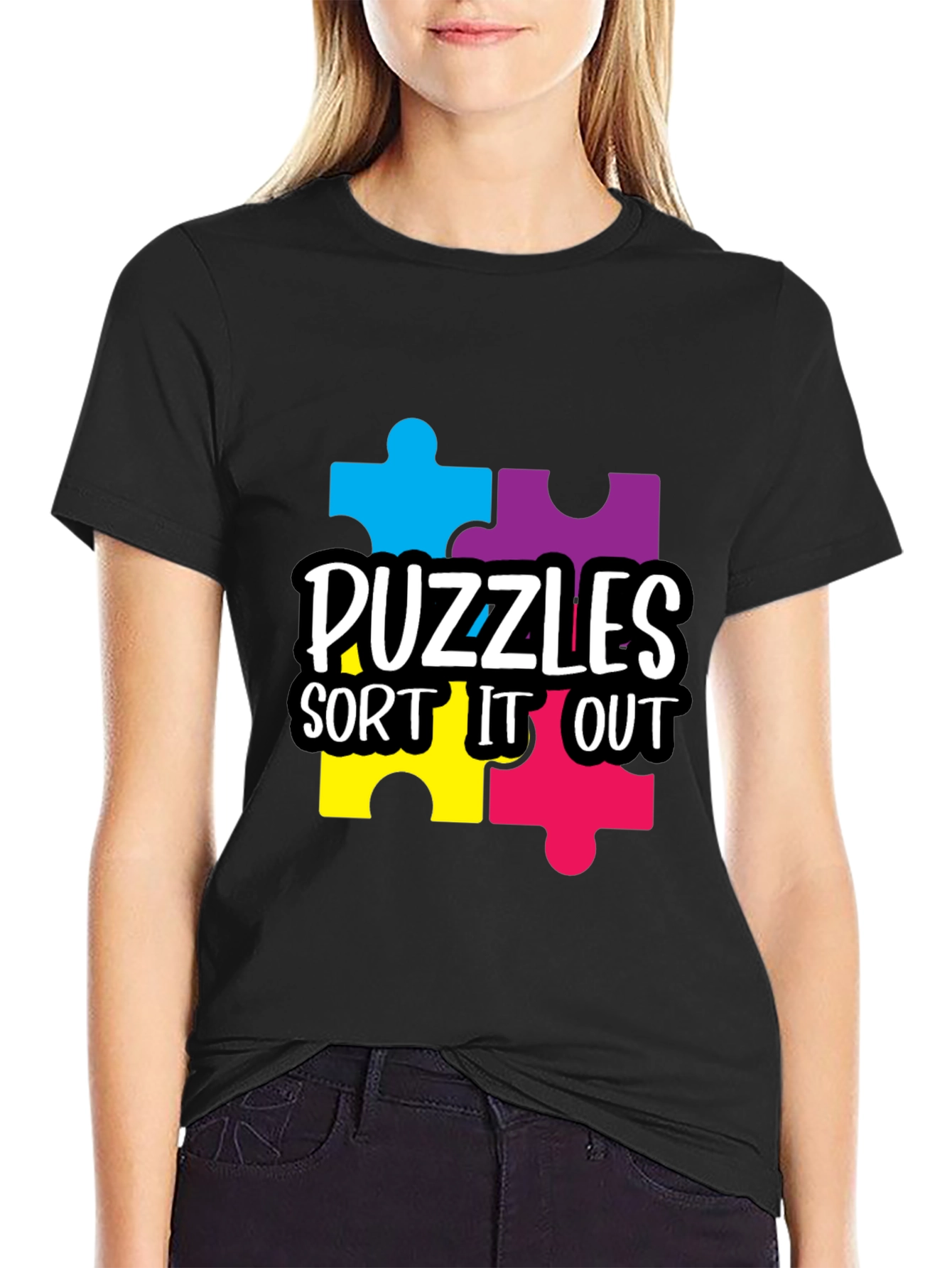 Autism Awareness Puzzles T-Shirt