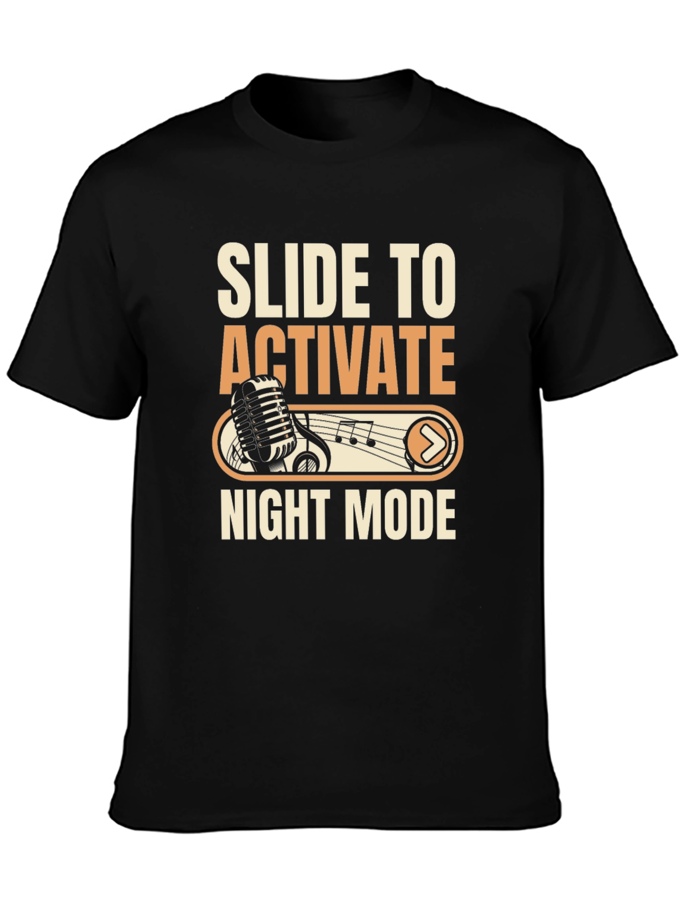Slide to Activate Night Mode Graphic T-Shirt