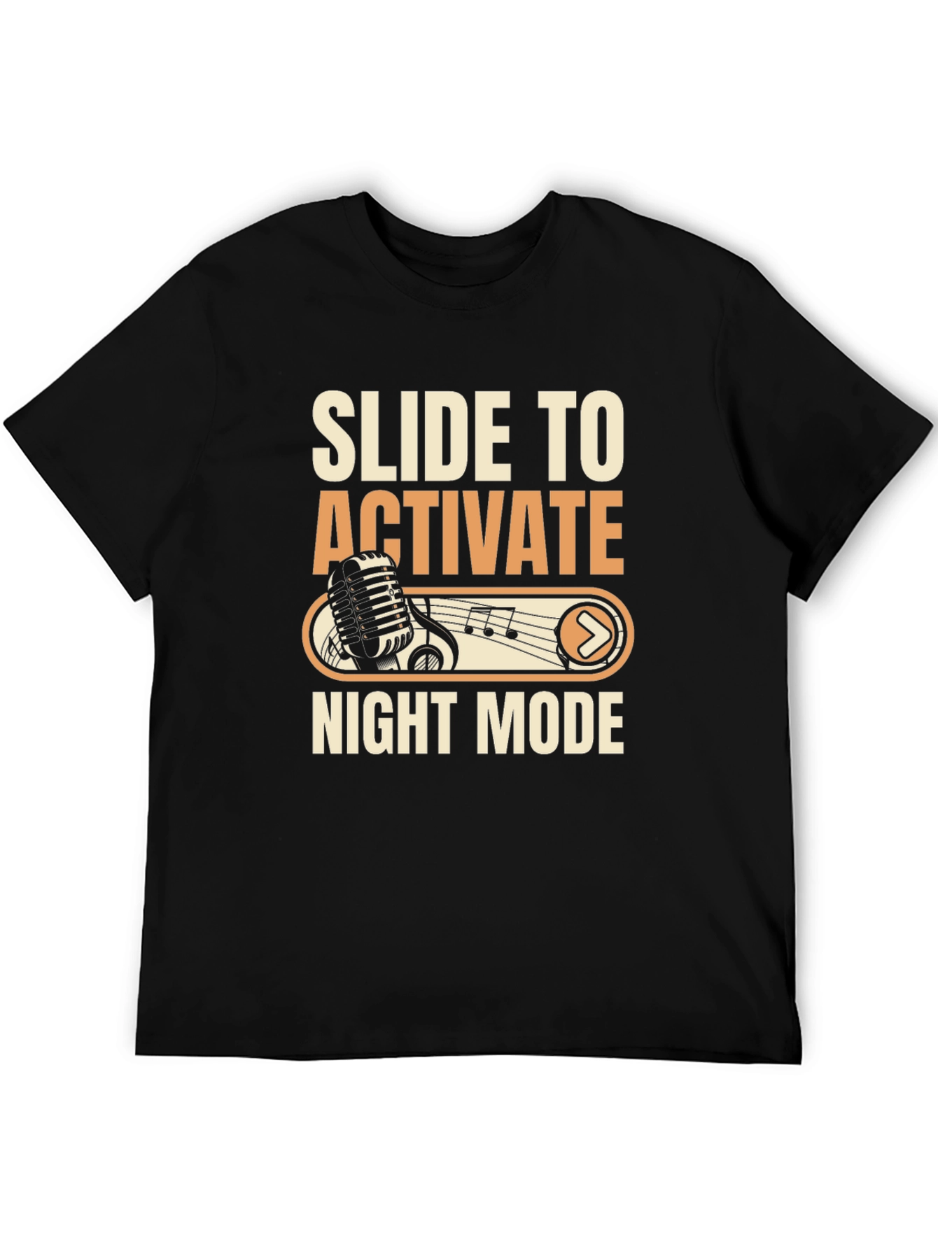 Slide to Activate Night Mode Graphic T-Shirt