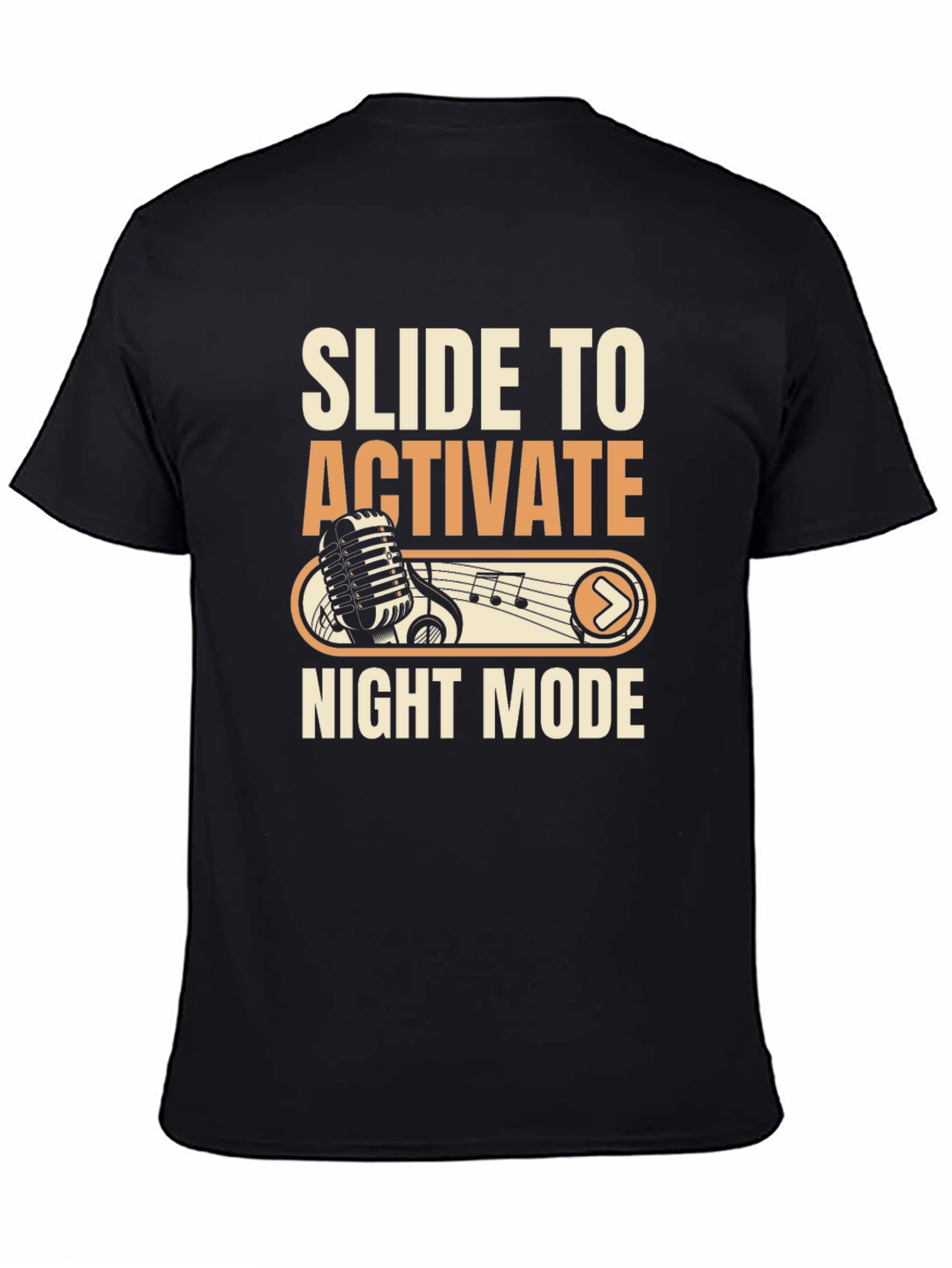 Slide to Activate Night Mode Graphic T-Shirt