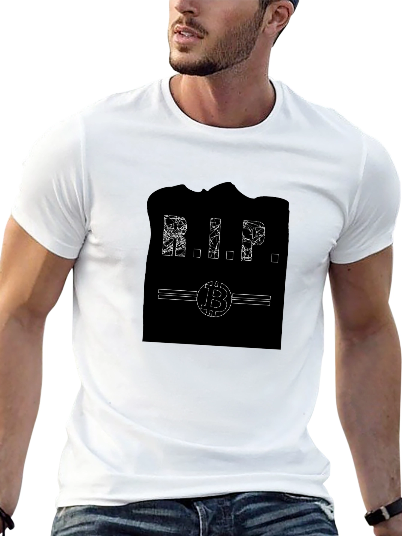 Bitcoin RIP T-Shirt - Crypto Memorial
