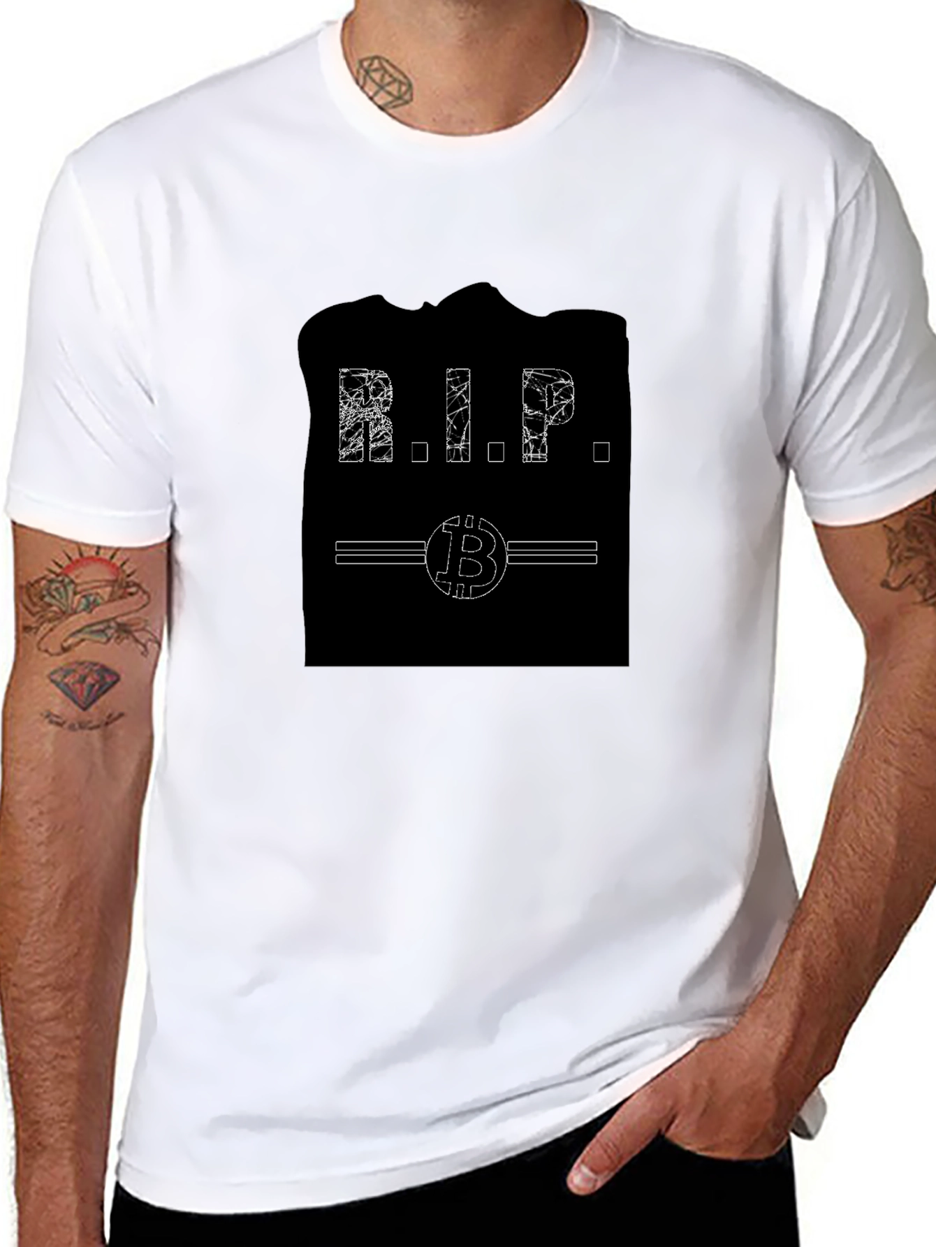 Bitcoin RIP T-Shirt - Crypto Memorial