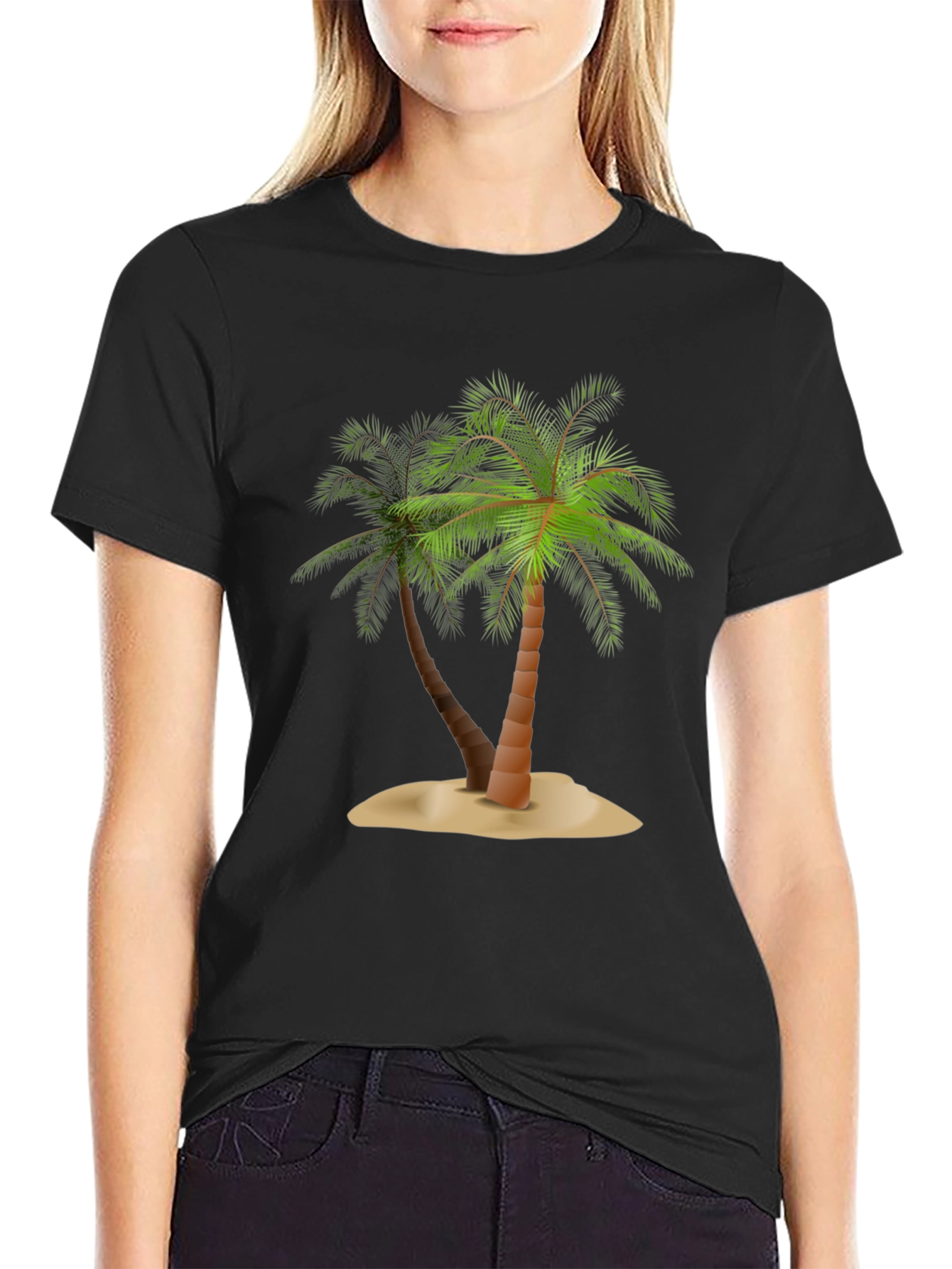 Tropical Palm Tree Graphic T-Shirt