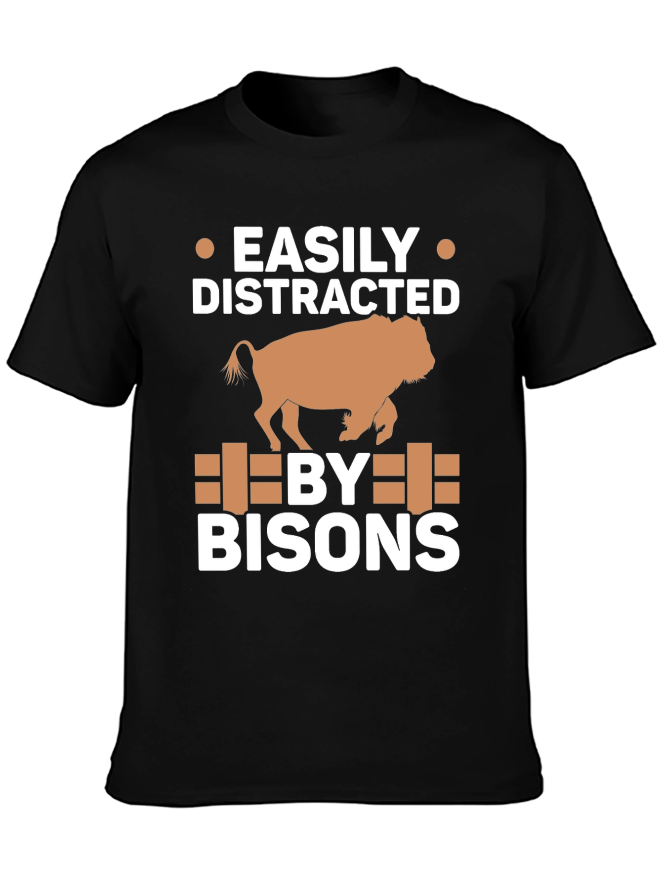 Easily Distracted by Bisons T-Shirt