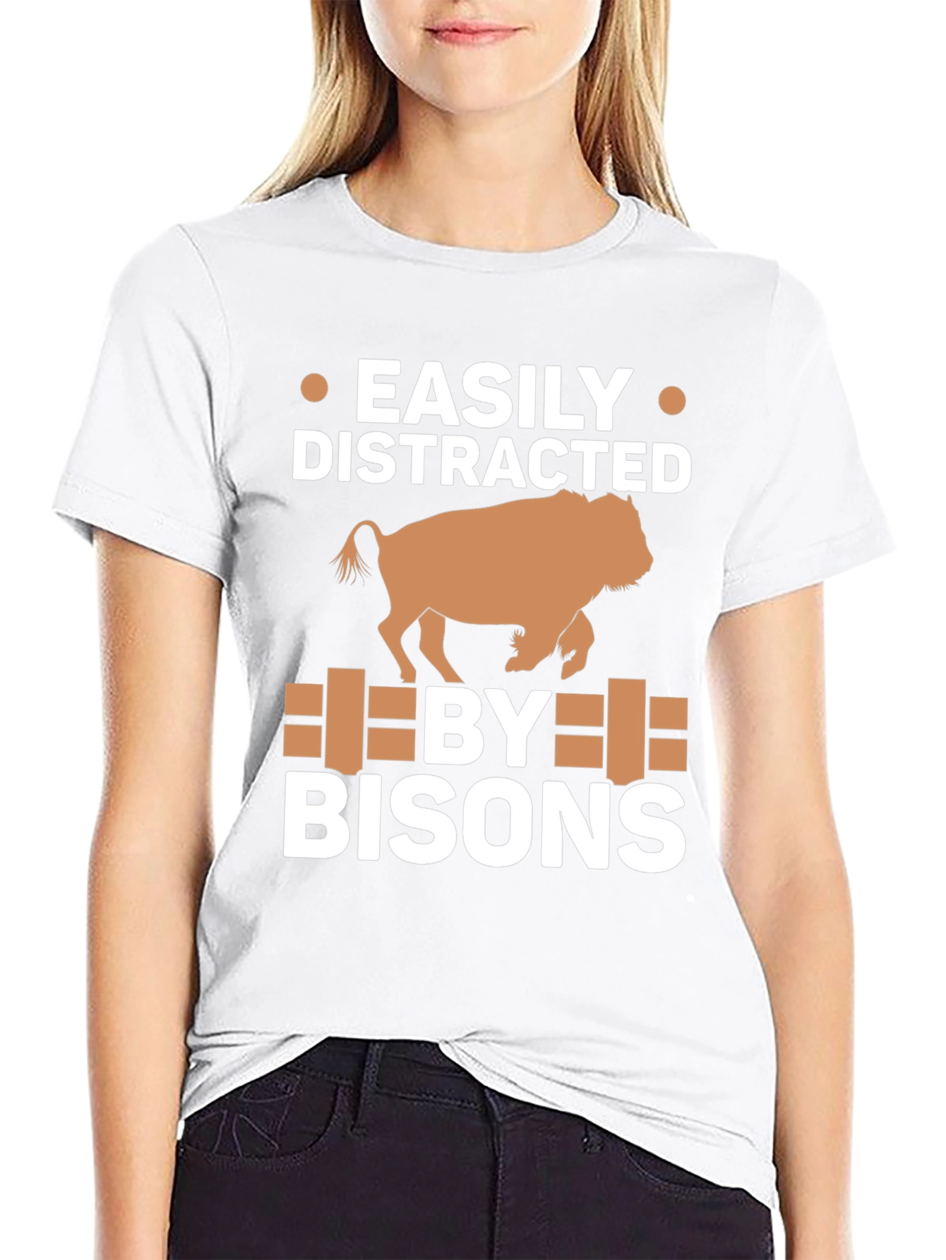 Easily Distracted by Bisons T-Shirt