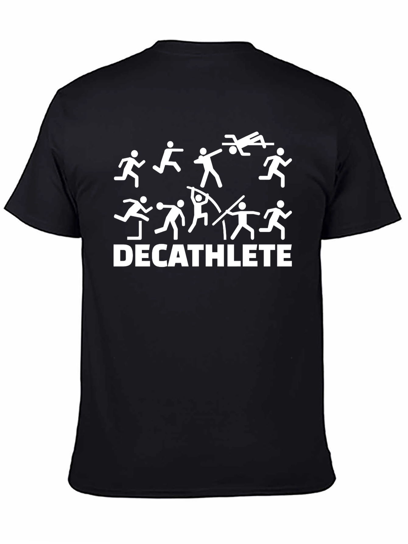 Decathlete Graphic T-Shirt - Black Cotton Tee