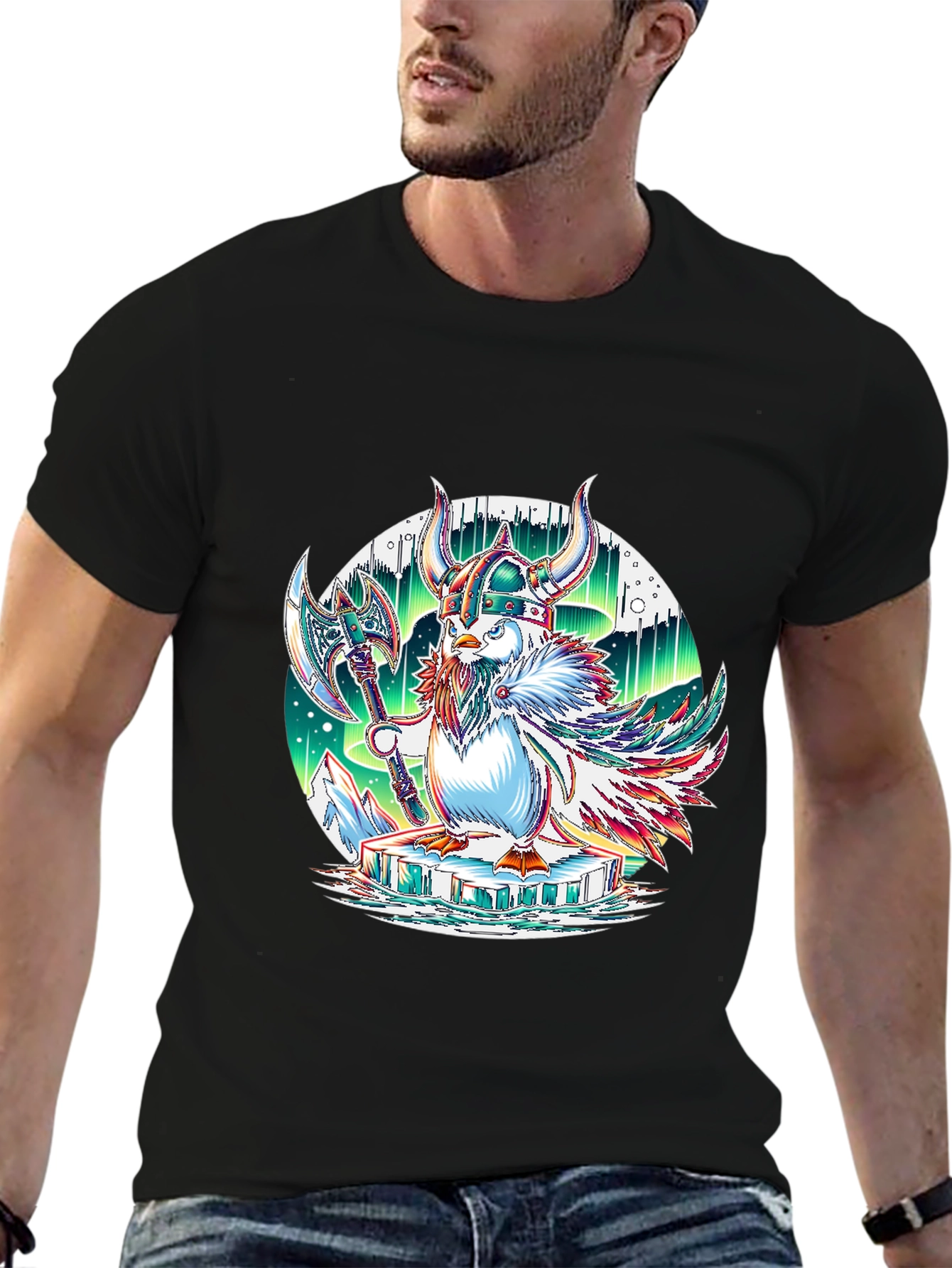 Viking Penguin Graphic Tee - Arctic Warrior!