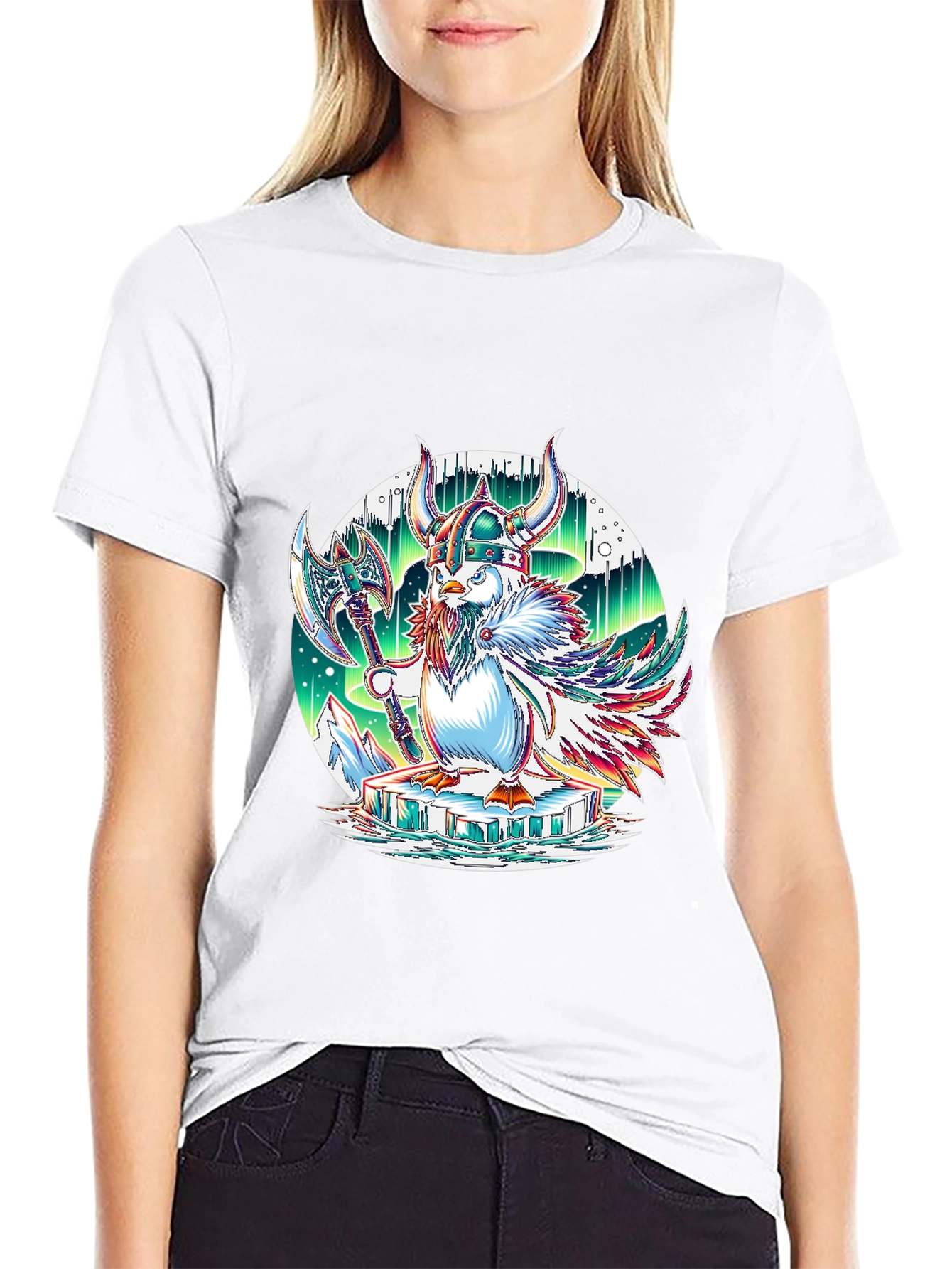 Viking Penguin Graphic Tee - Arctic Warrior!