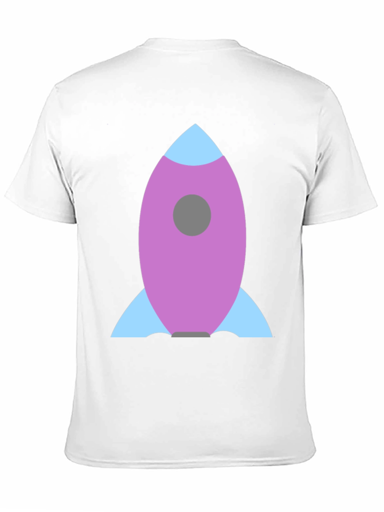 Rocket Graphic Black Tee - Blast Off in Style!