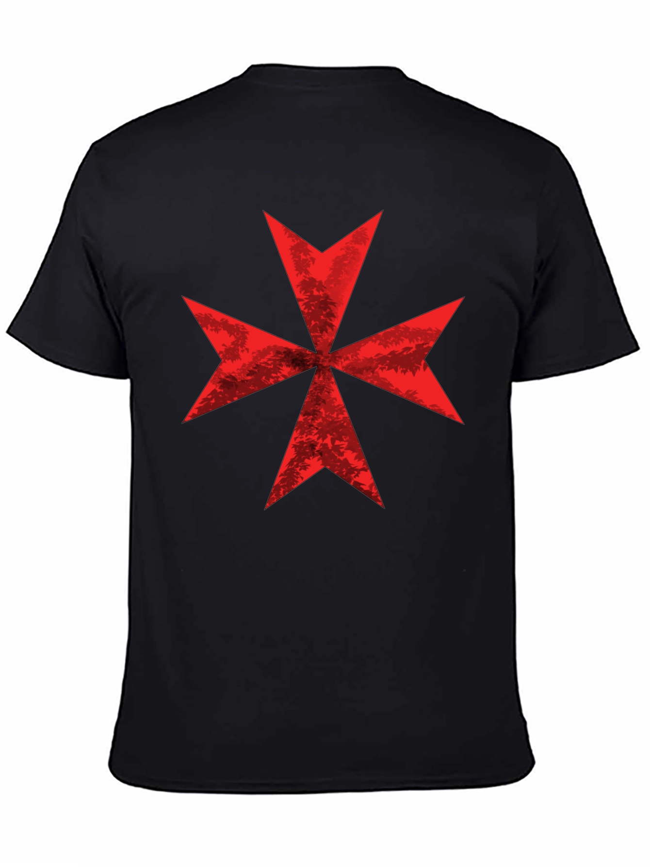 Red Maltese Cross Graphic Tee