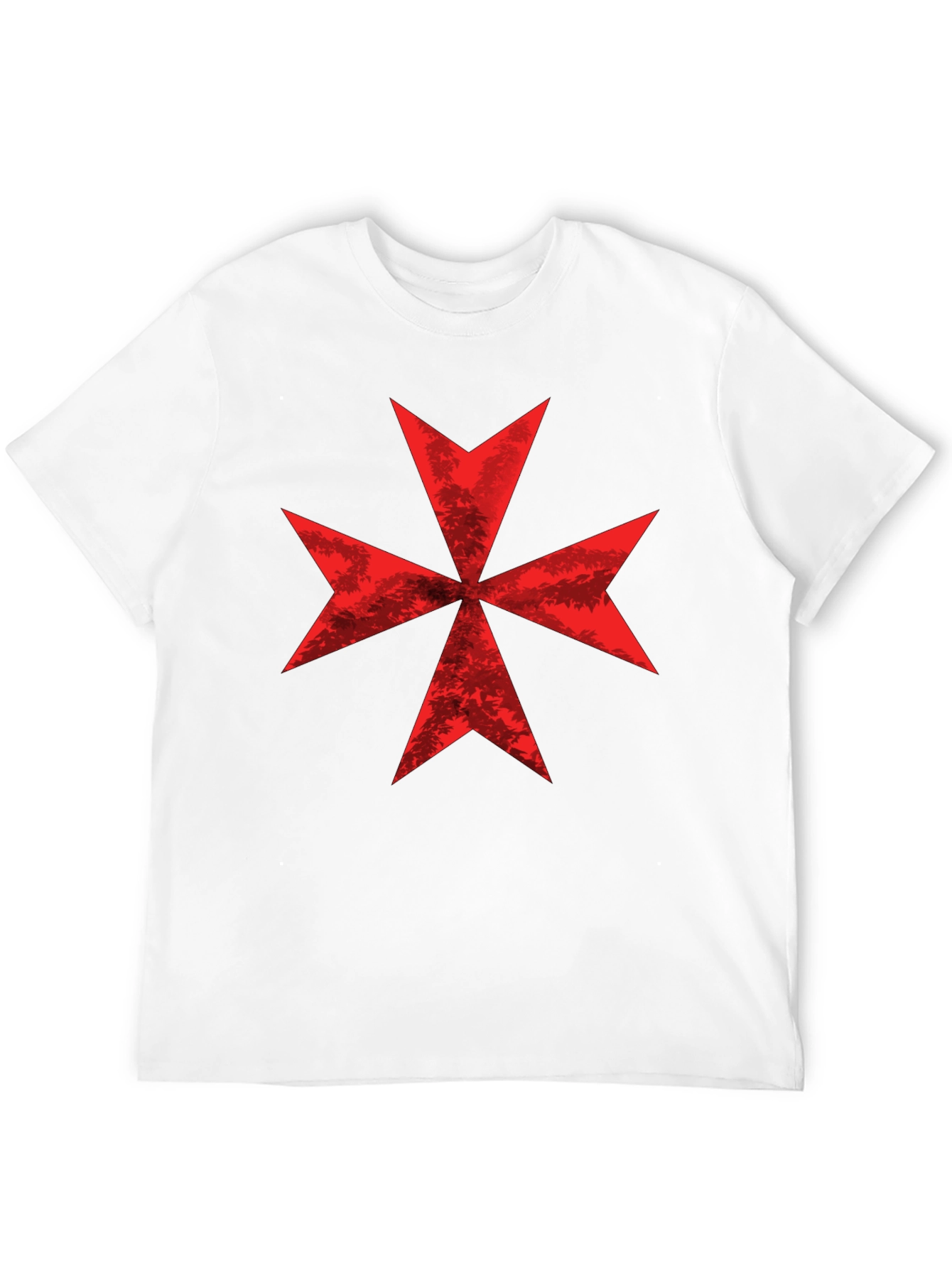 Red Maltese Cross Graphic Tee