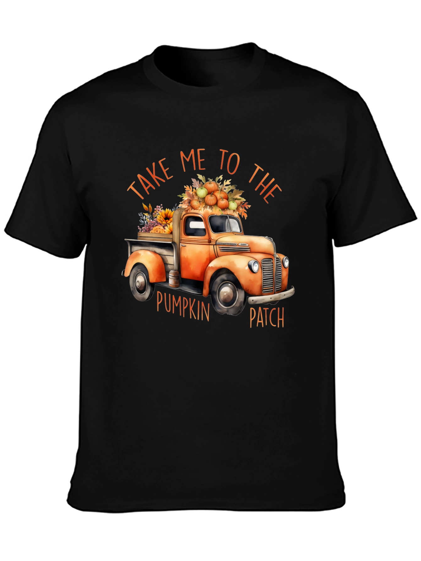 Fall Pumpkin Patch Truck Graphic Tee